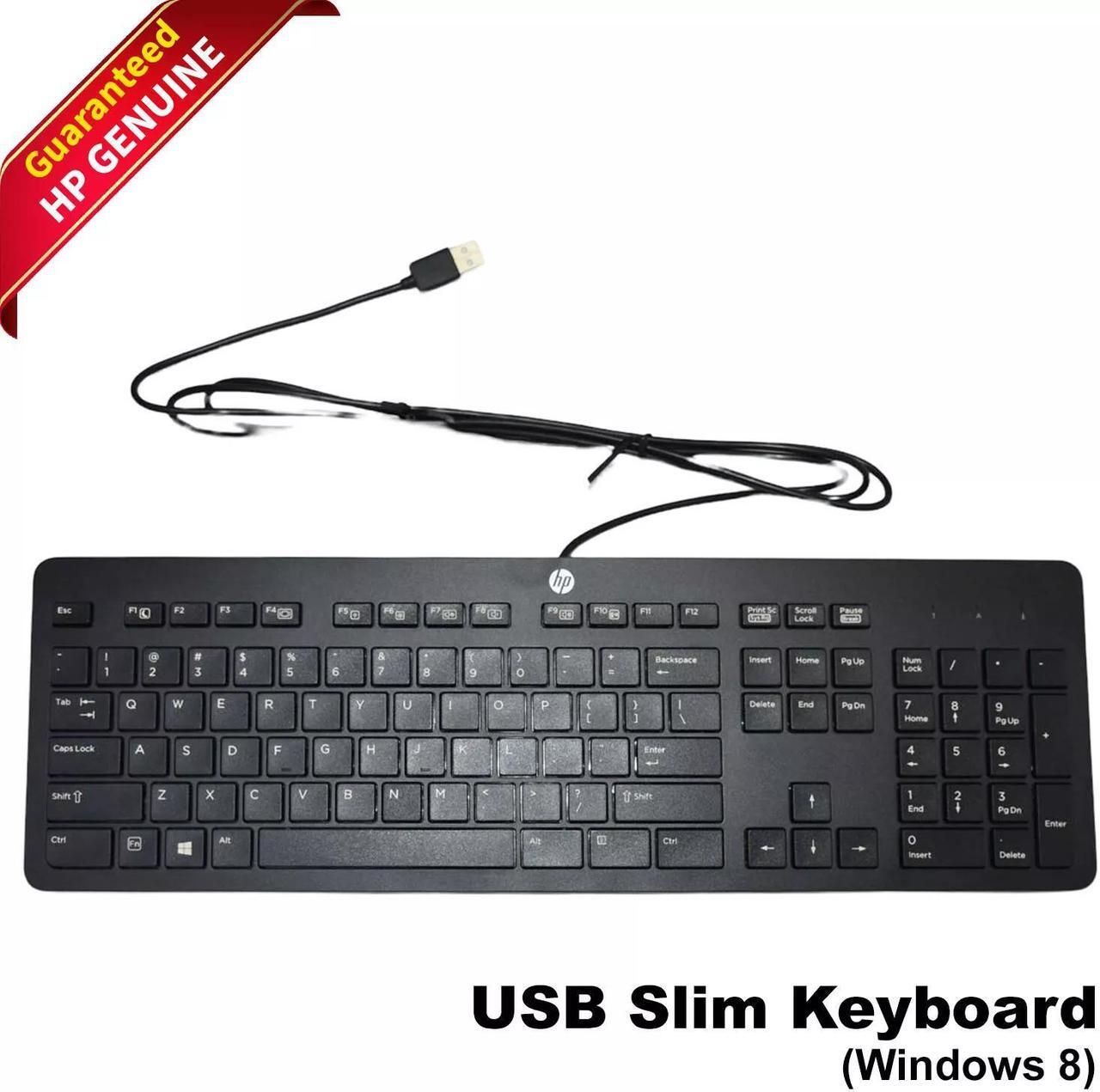Alt view image 2 of 5 - HP USB  Keyboard Slim Business