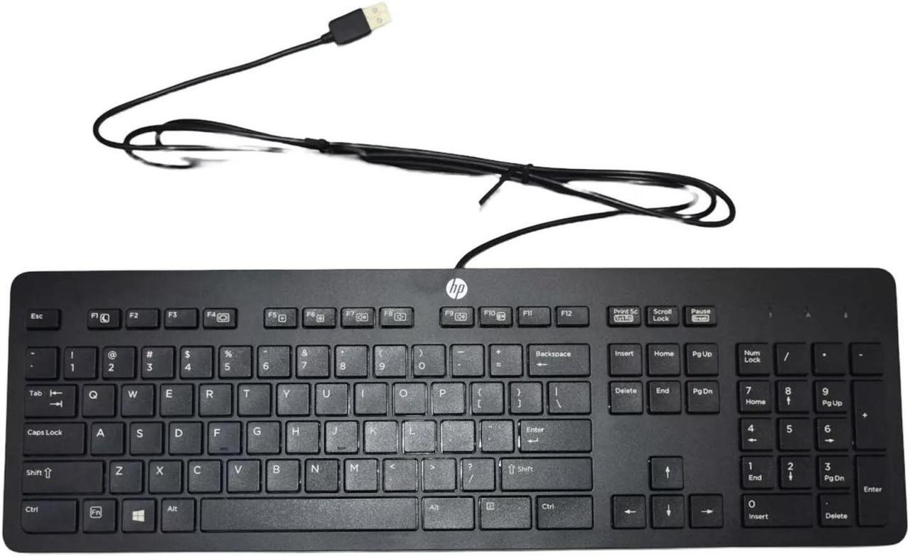 Alt view image 4 of 5 - HP USB  Keyboard Slim Business