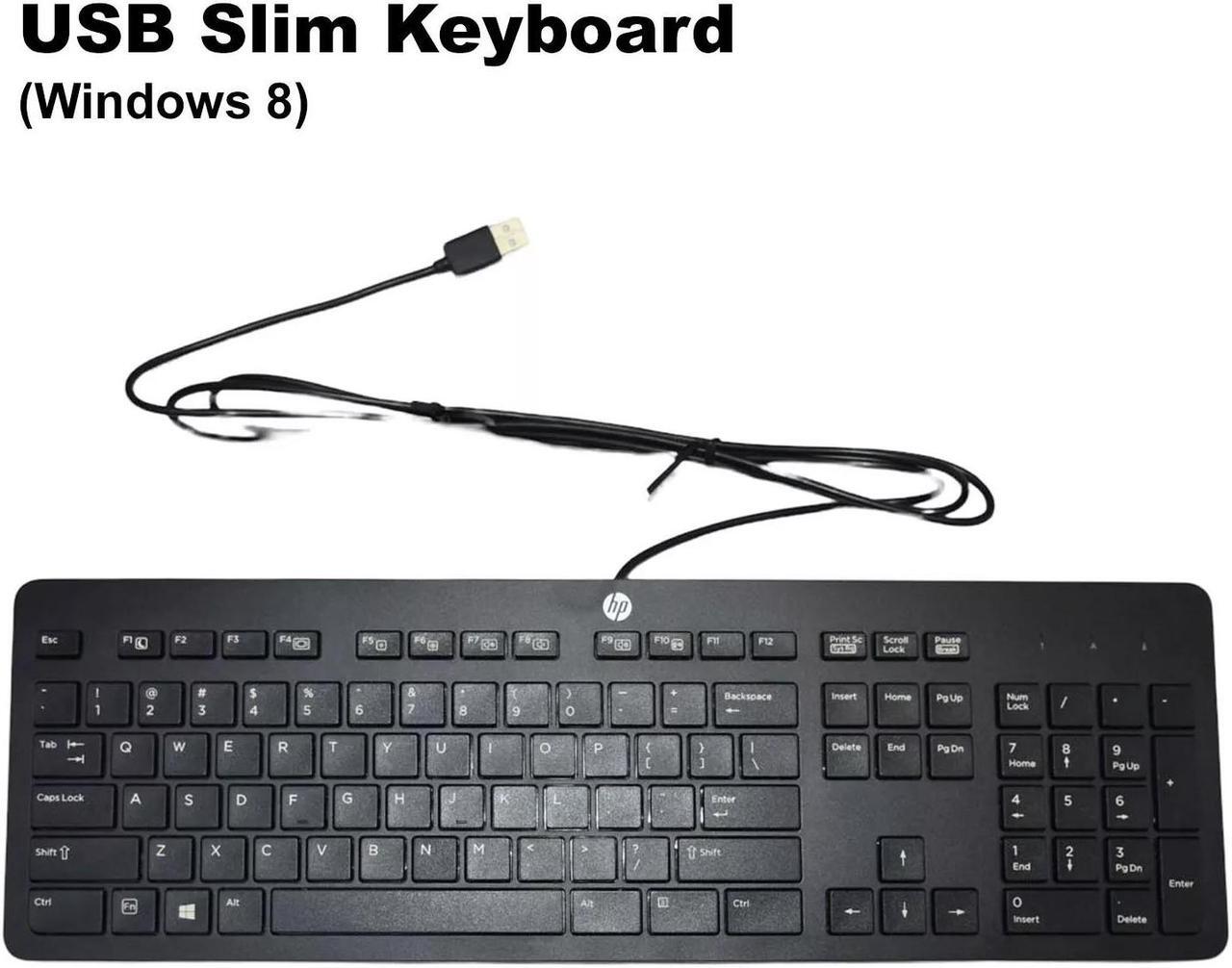 Alt view image 3 of 5 - HP USB  Keyboard Slim Business