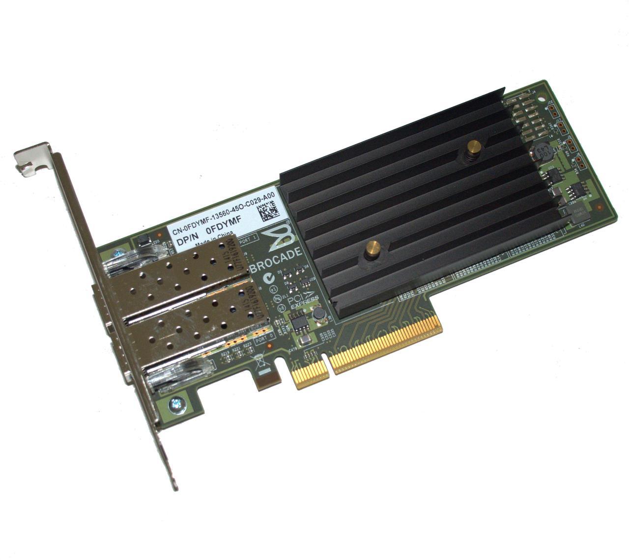 Alt view image 5 of 6 - Dell Brocade 1020 2 x Ports 10GbE PCI Exp 2.0 x8 Converged Network Adapter Card