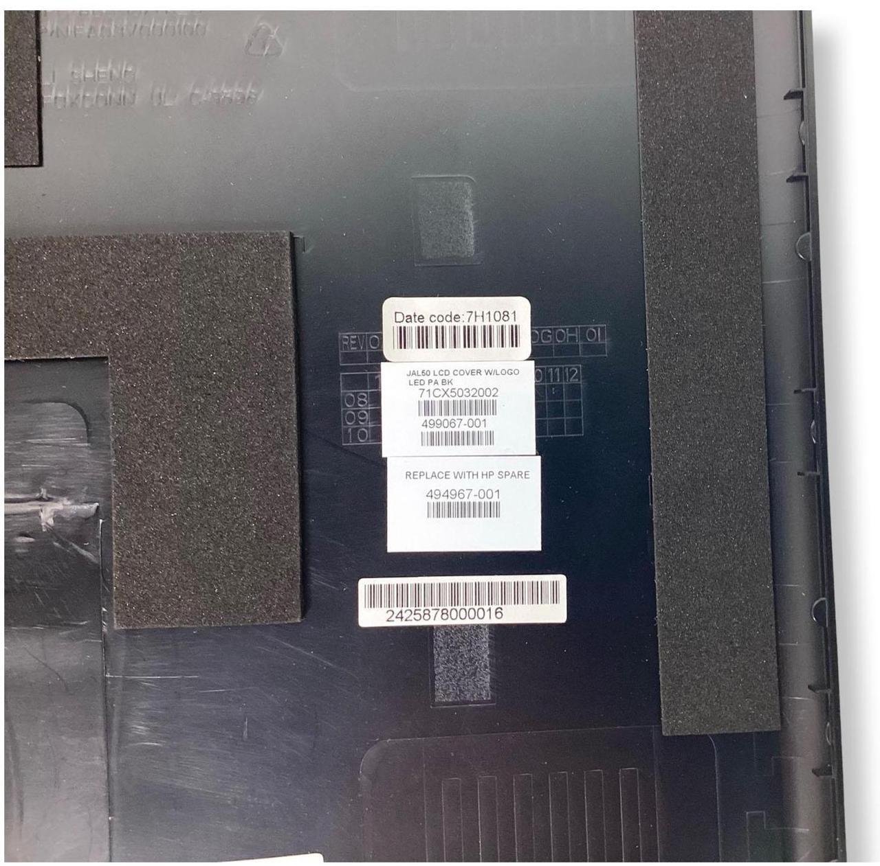 Alt view image 7 of 7 - HP Pavilion DV4-1300 14.1 Inch LCD Lid Back Cover Black 494967-001