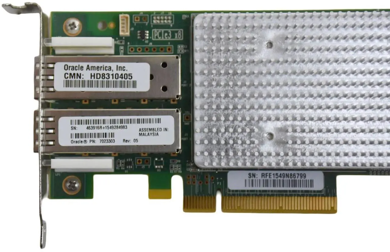 Alt view image 4 of 7 - QLogic QLE8362-ORL Dual-Port 16Gb Fibre Channel 10Gb Ethernet PCIe Card QLE8362-ORL