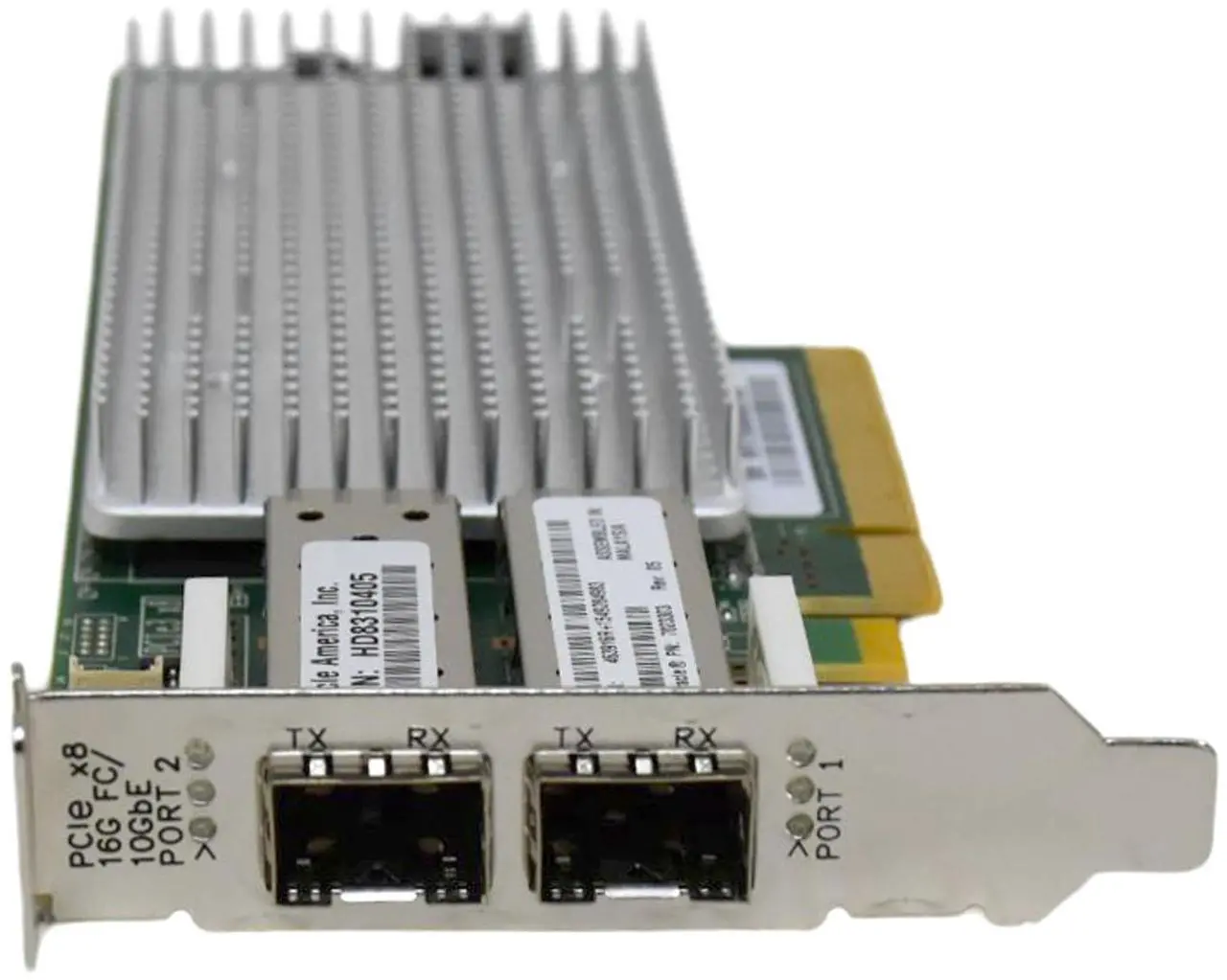Alt view image 3 of 7 - QLogic QLE8362-ORL Dual-Port 16Gb Fibre Channel 10Gb Ethernet PCIe Card QLE8362-ORL