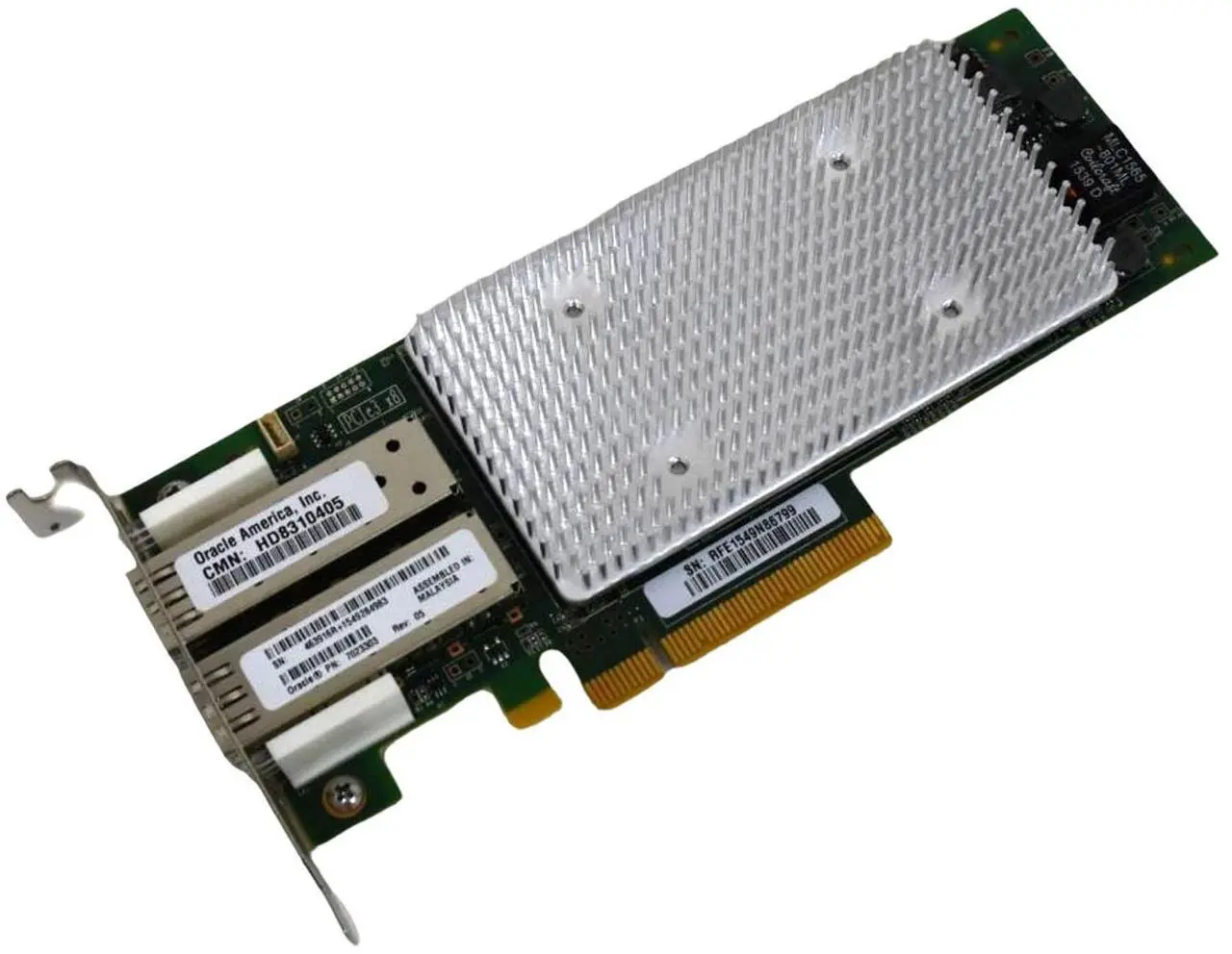 Alt view image 2 of 7 - QLogic QLE8362-ORL Dual-Port 16Gb Fibre Channel 10Gb Ethernet PCIe Card QLE8362-ORL