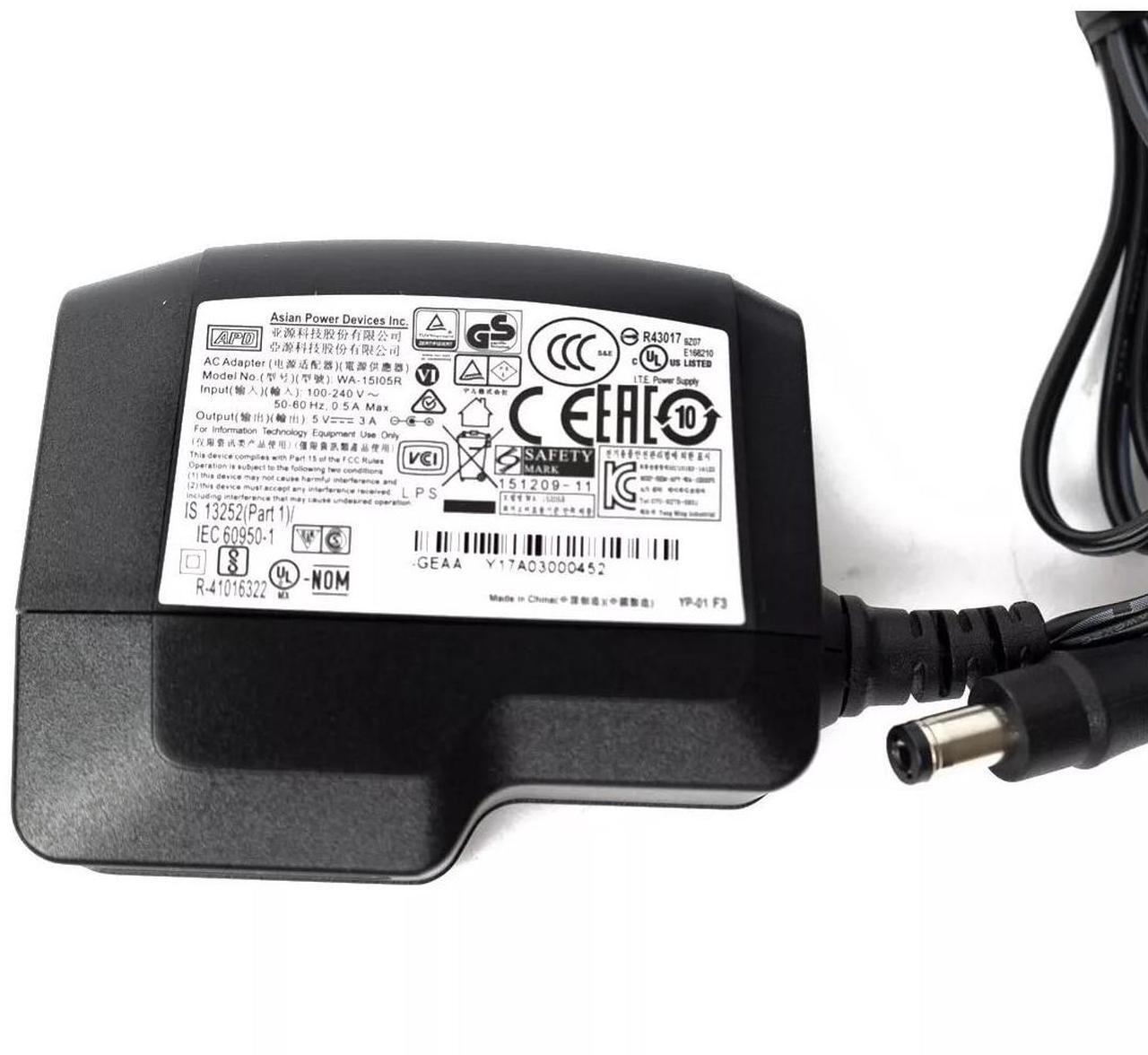 Alt view image 3 of 5 - Dell KC0Y2 15W AC Power Adapter for Wyse 3040 Thin Client 5V 3A Model WA-15I05R Black
KC0Y2