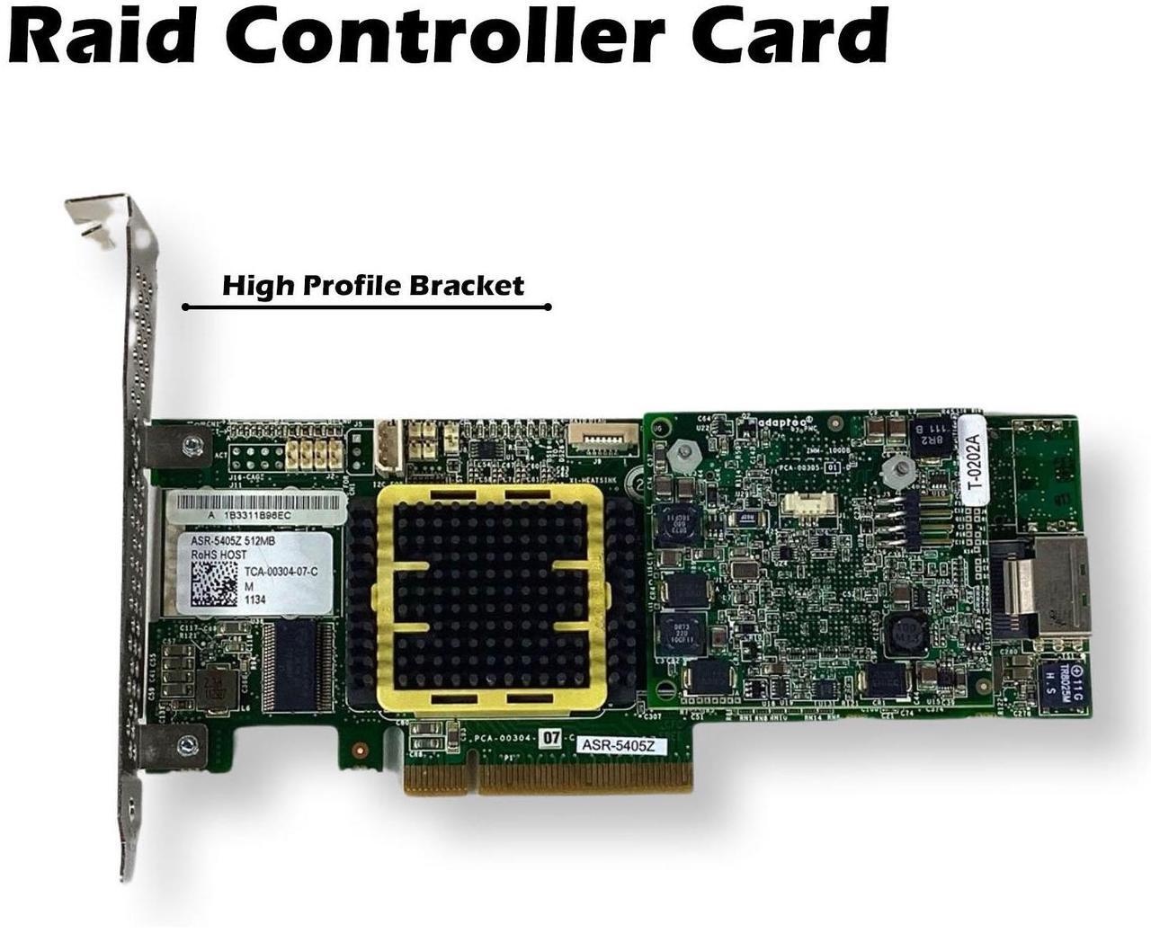 Main image of Adaptec ASR-5405Z RAID Controller 512MB Cache PCIe x8 4-Port SAS SATA ZMCP Full-Height ASR-5405Z