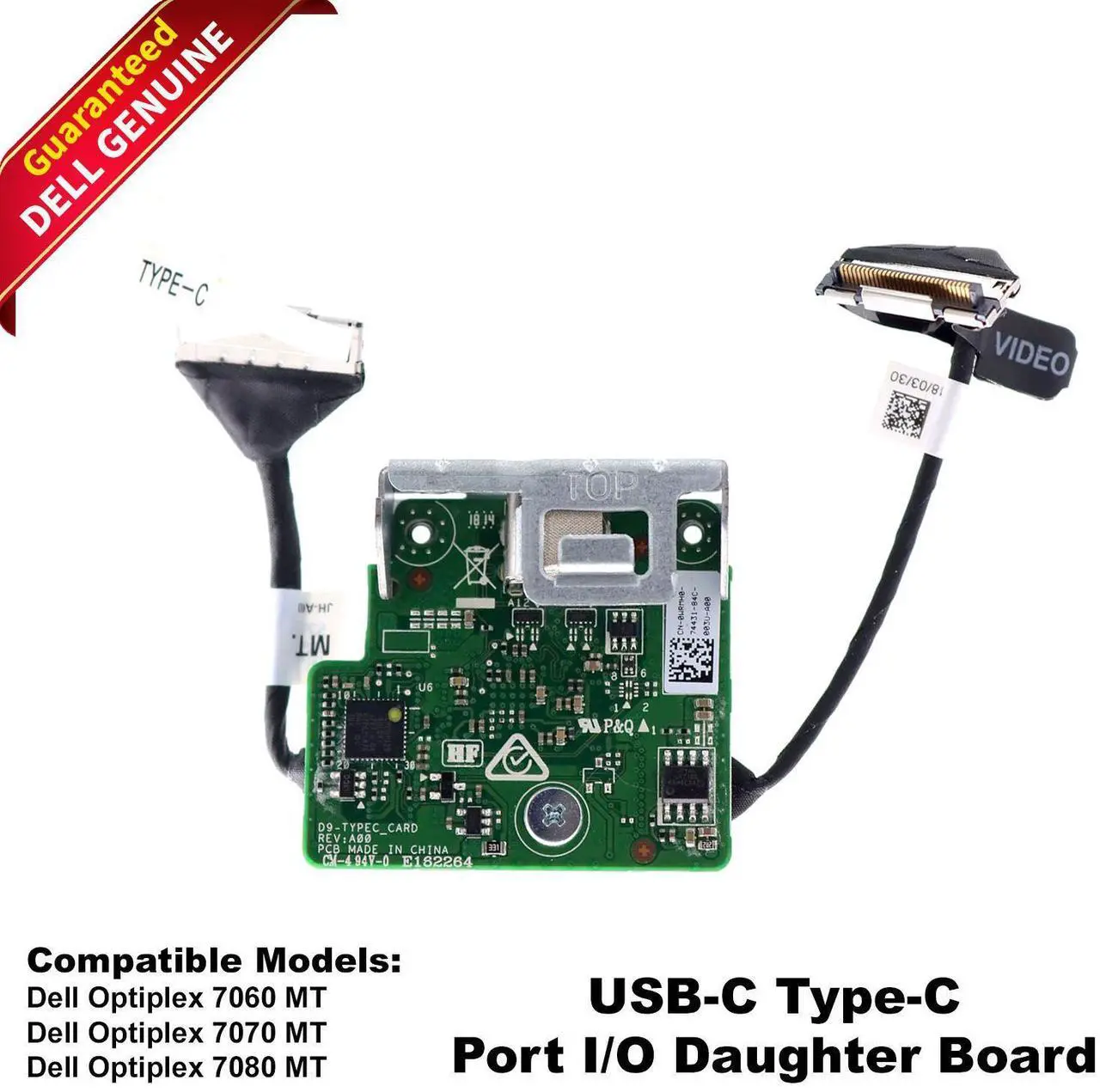 Main image of Dell OptiPlex 7060 7070 MT SFF USB-C Type-C Daughterboard Card WRMH0  Front USB-C Expansion