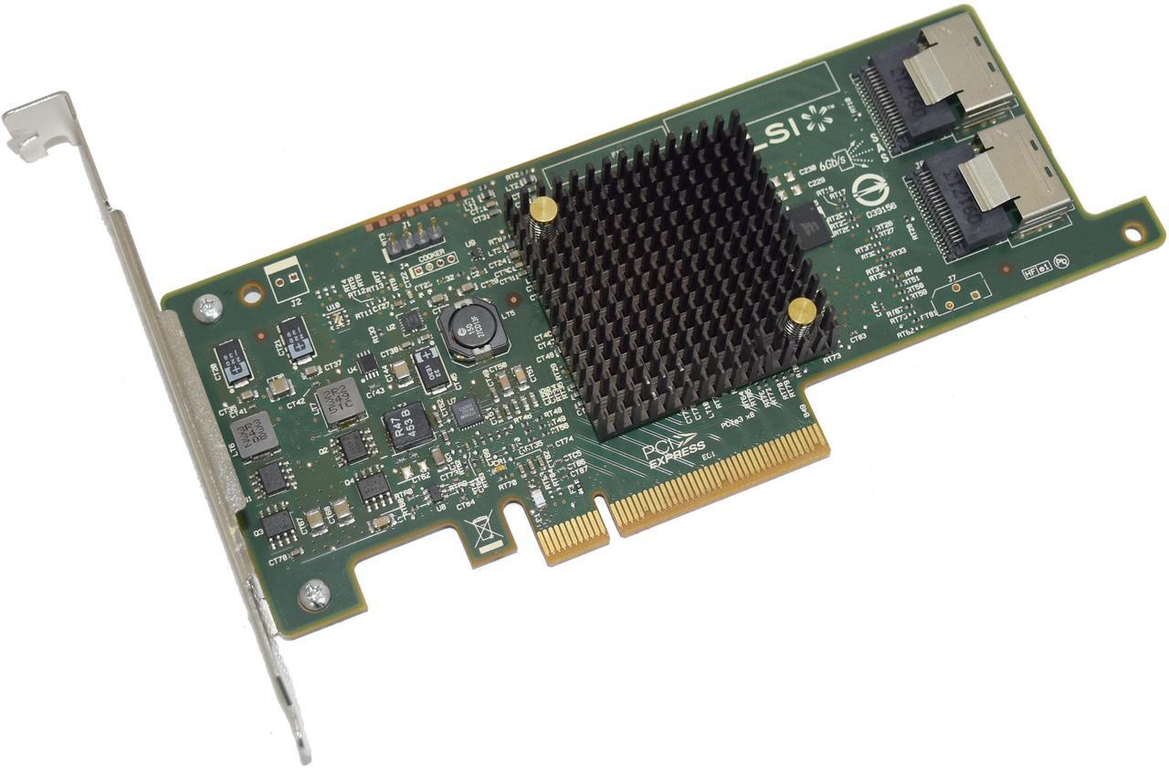 Alt view image 3 of 7 - LSI 9207-8i 6Gbs SAS SATA PCI-E 3.0 HBA IT Mode Expander RAID Controller Card