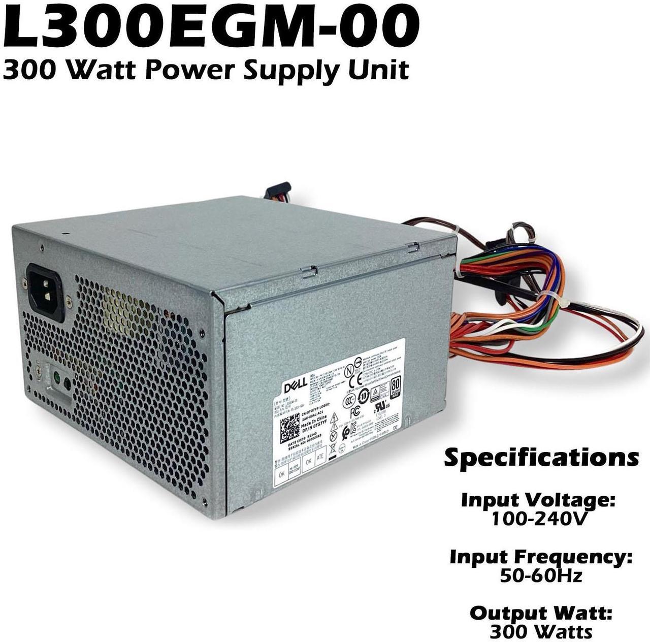 Main image of Dell L300EGM-00 300W Power Supply Unit PSU for Precision 3630 Tower TG7YF