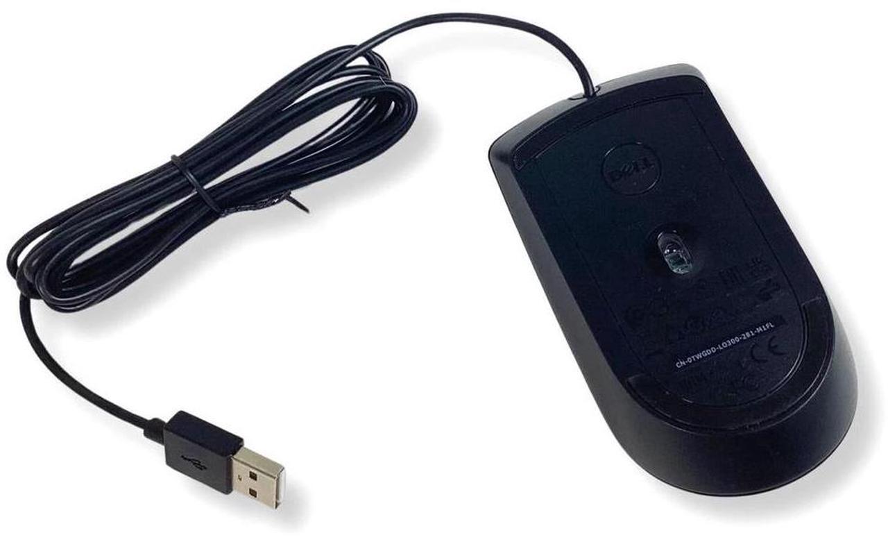 Alt view image 4 of 6 - Dell KM300C Optical Wired Mouse Combo & Wired Keyboard USB Black US English Layout Durable for Home Use KB216+MS116