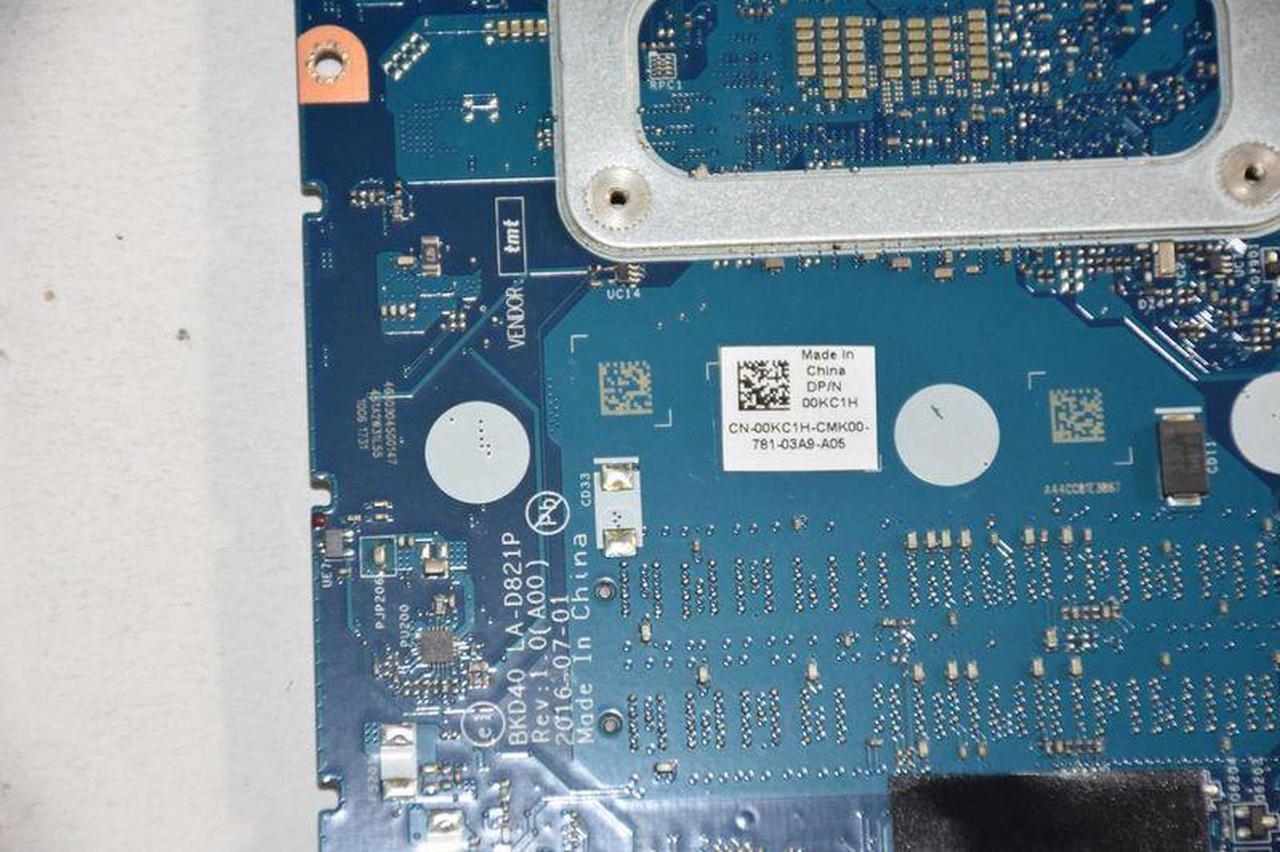 Alt view image 5 of 5 - Dell OEM Inspiron 15 (7560) / 14 (7460) Motherboard System Board 2.7GHz Core i7 CPU with Discrete Nvidia Graphics - 0KC1H