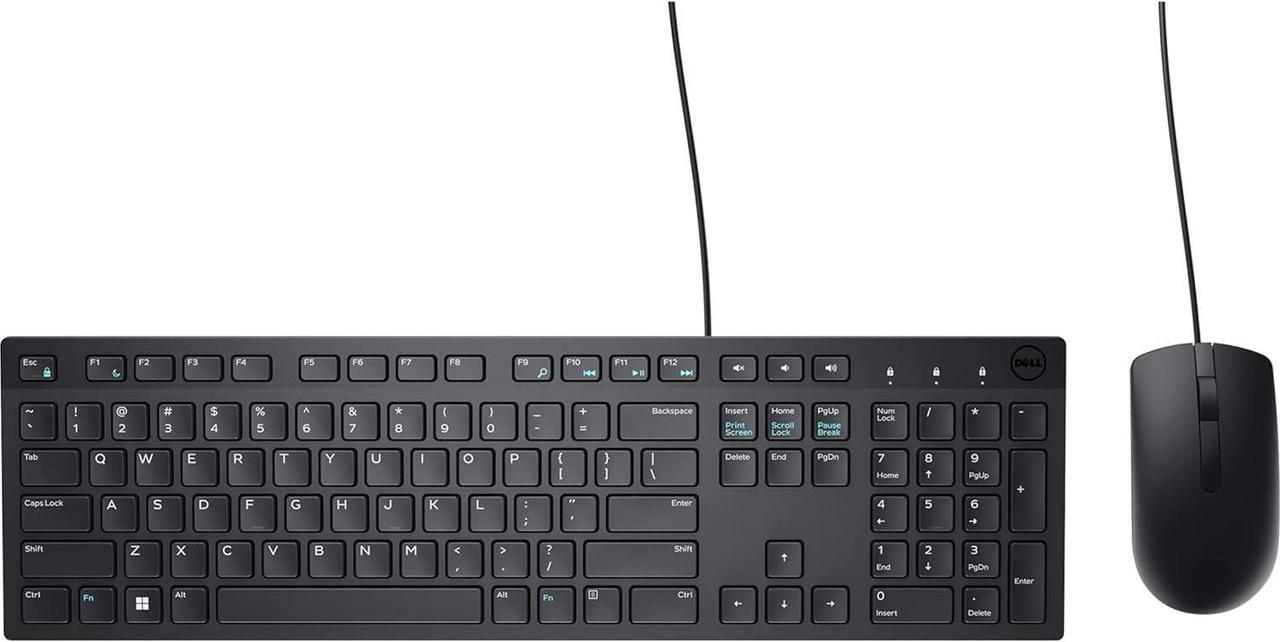 Alt view image 2 of 4 - Dell Wired Keyboard and Mouse - KM300C, Black