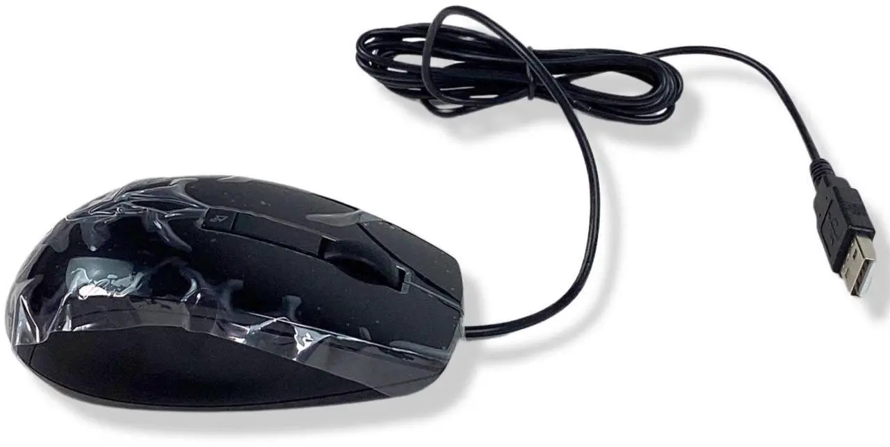Alt view image 2 of 7 - Dell USB Wired Laser Mouse 6-Button Scroll Wheel Black J660D V7623 Lot of 3