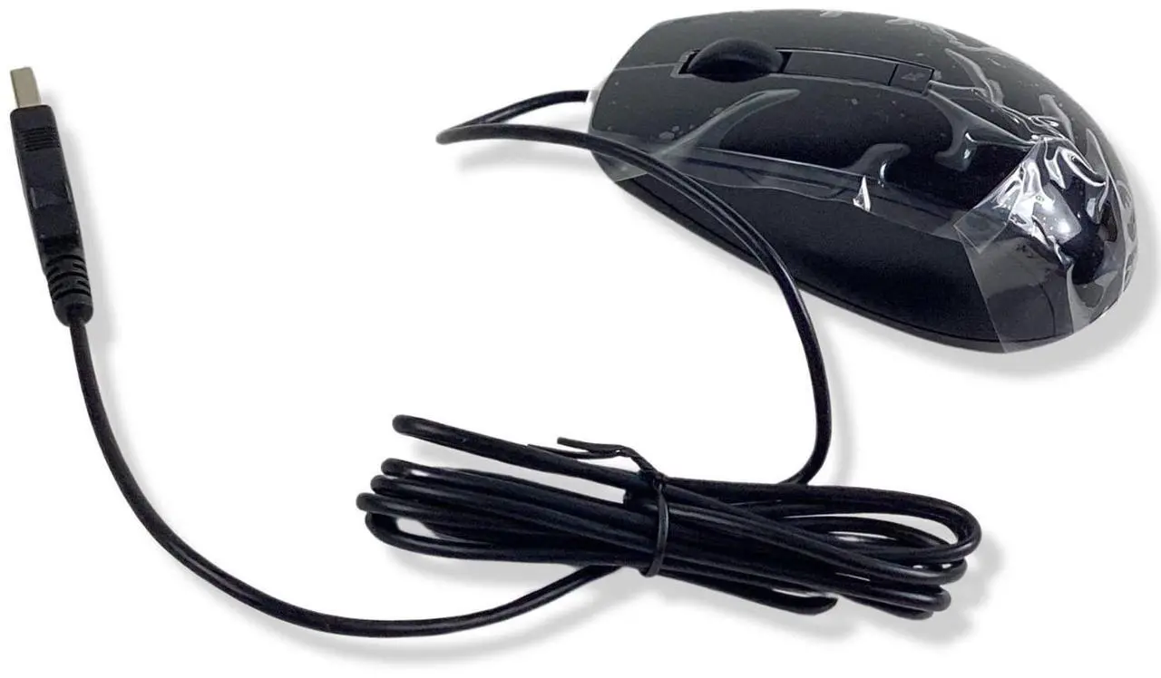 Alt view image 5 of 7 - Dell USB Wired Laser Mouse 6-Button Scroll Wheel Black J660D V7623 Lot of 3