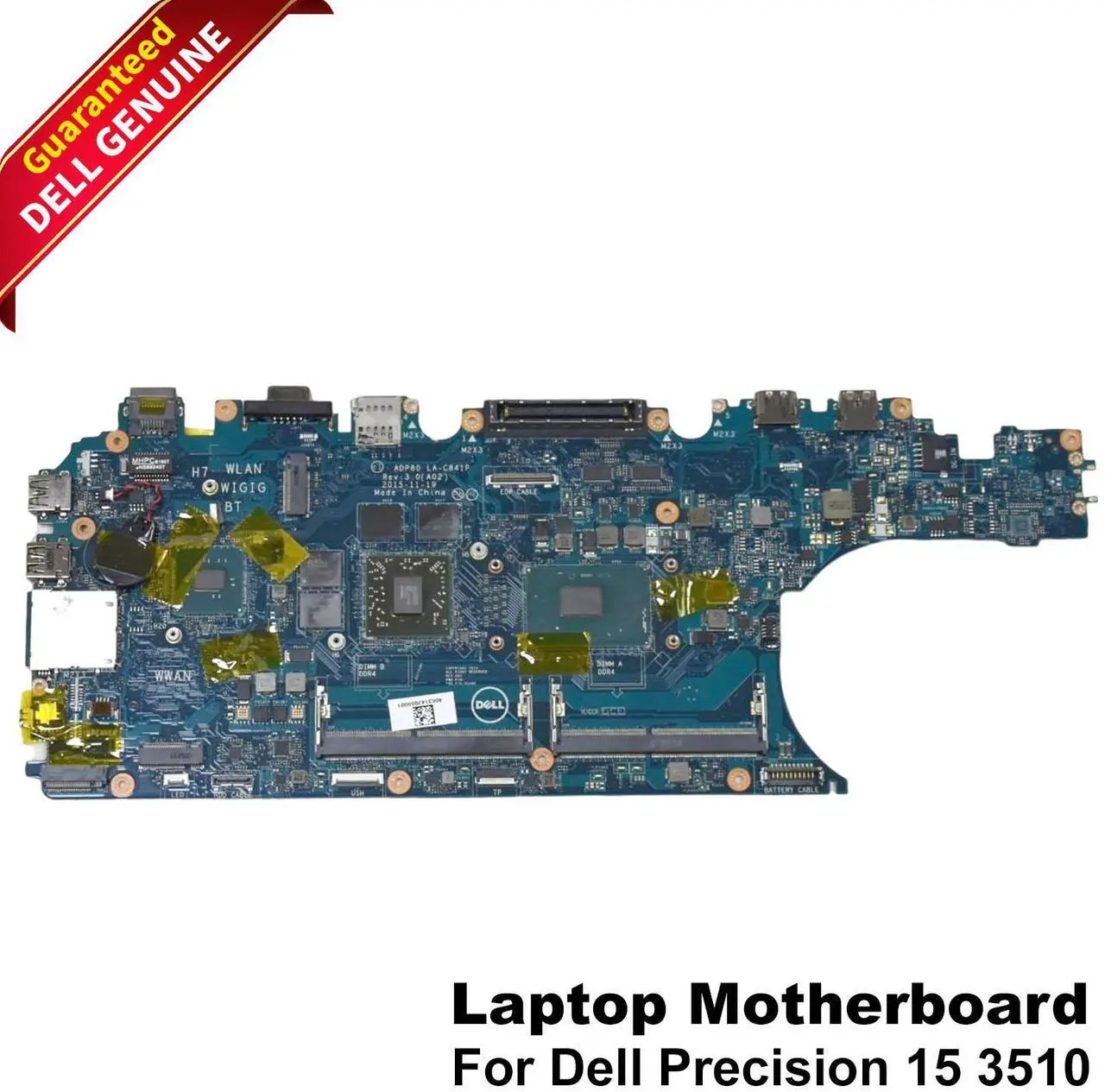 Main image of Dell Precision 15 3510 Intel Core i5-6440HQ 2.6 GHz Laptop Motherboard G5FN9