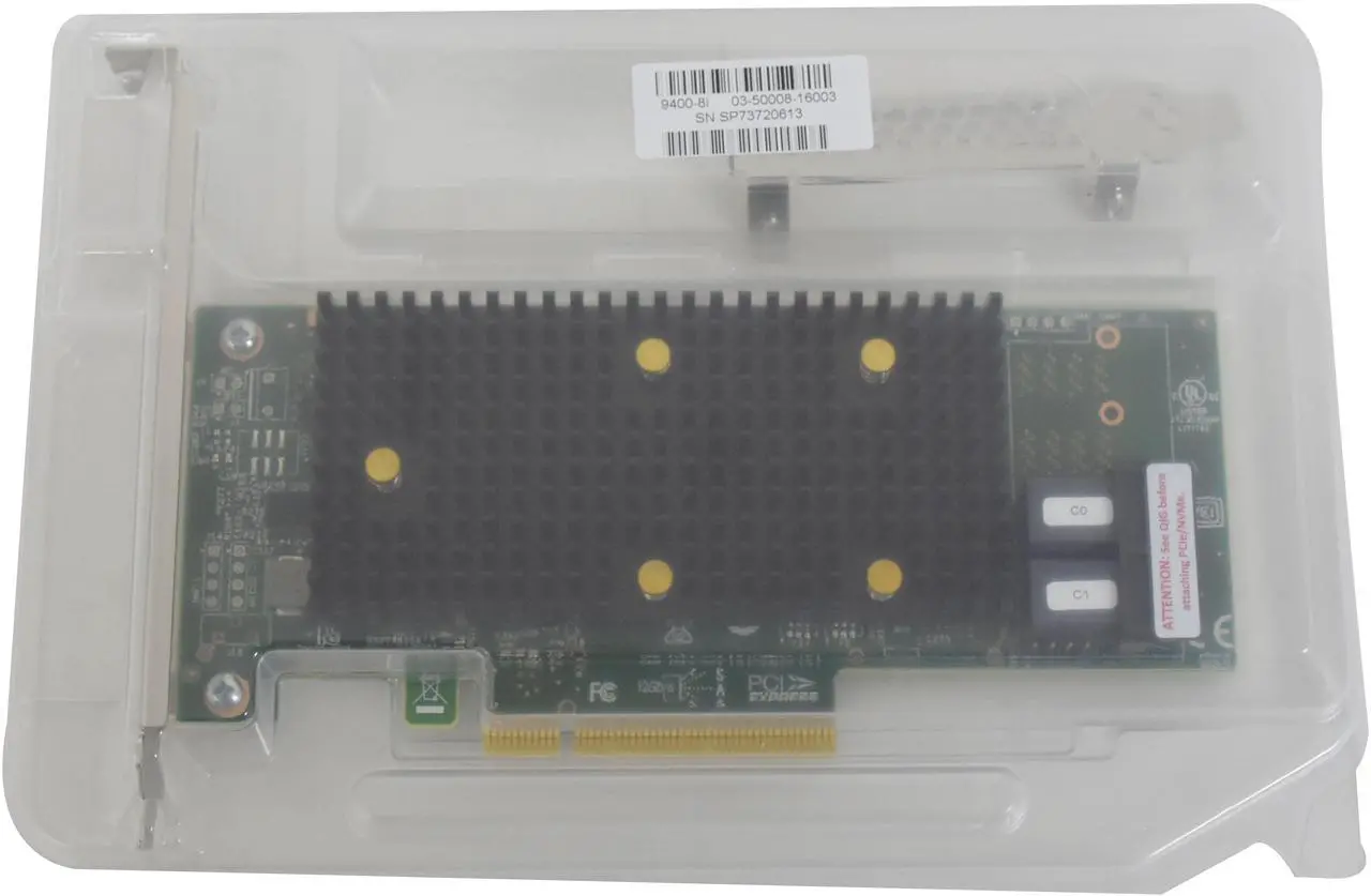 Alt view image 8 of 8 - Broadcom 9400-8I LSI 9400 Series Tri-Mode 12G SAS / SATA PCIe HBA