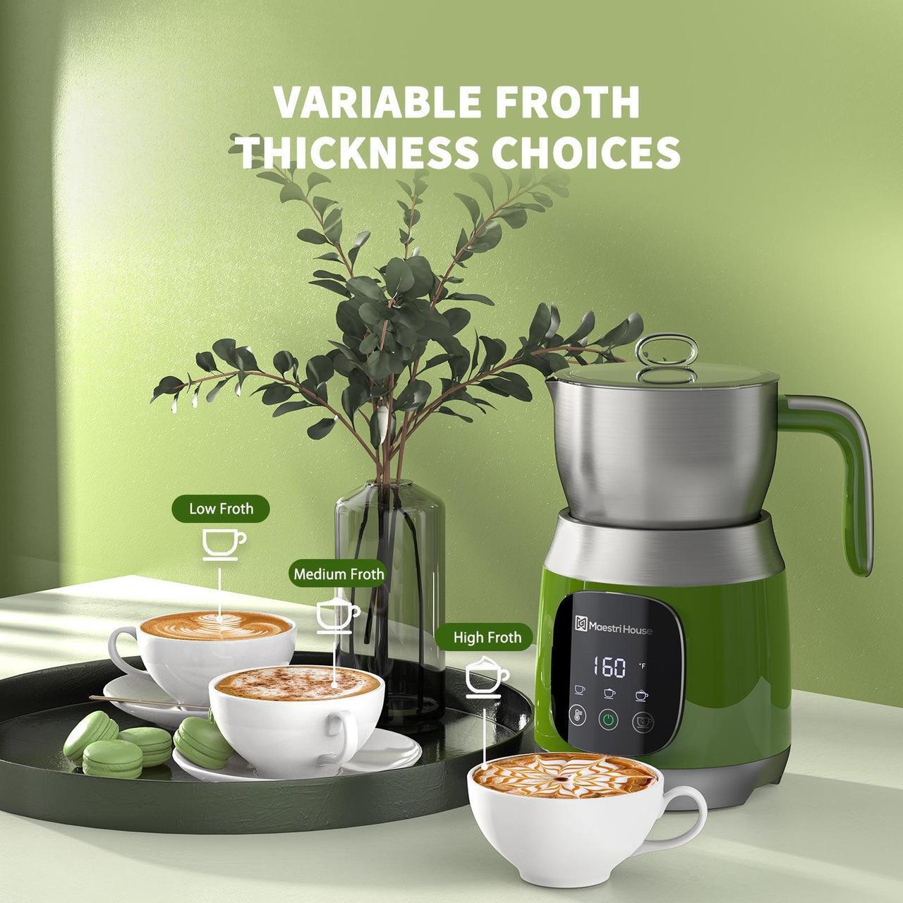 Alt view image 7 of 7 - Maestri House Detachable Milk Frother MMF9304 Green