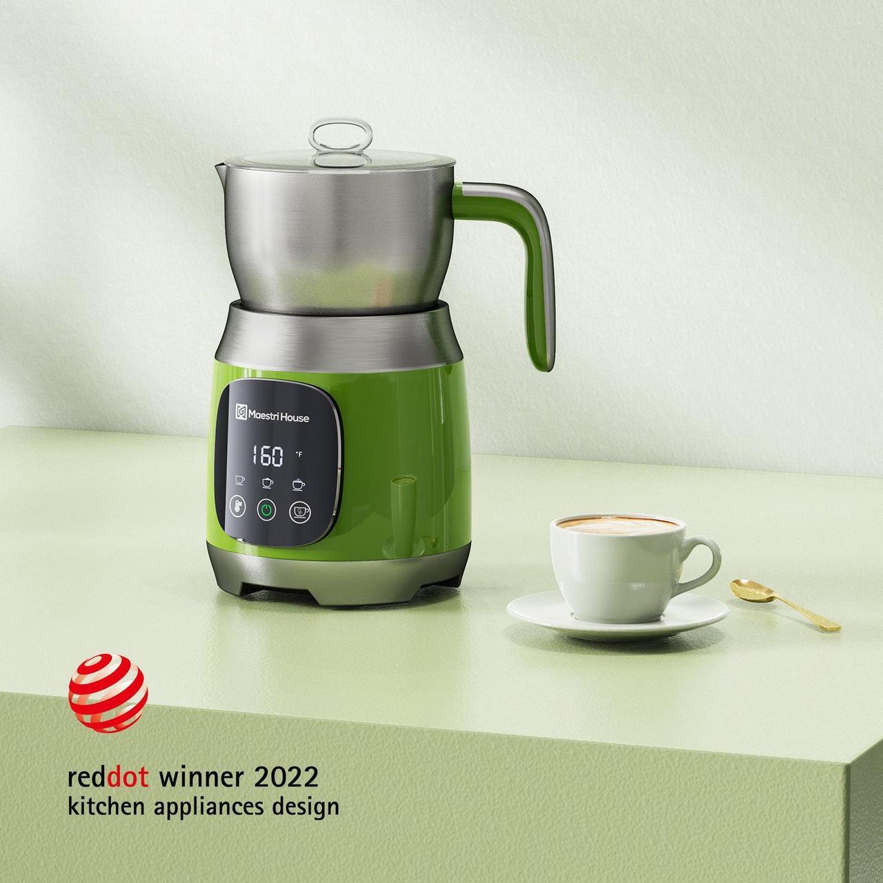 Alt view image 6 of 7 - Maestri House Detachable Milk Frother MMF9304 Green