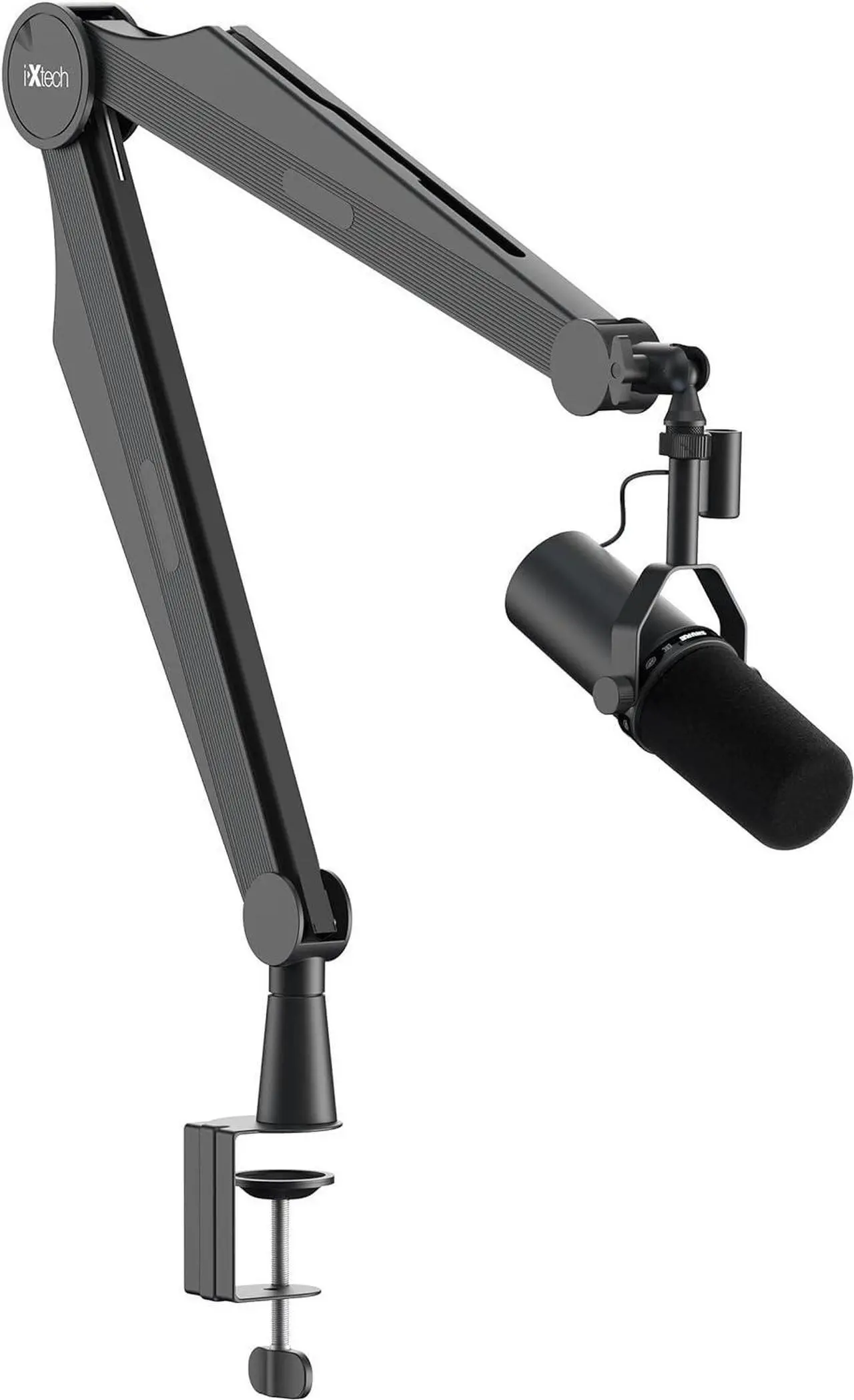 Main image of IXTECH Microphone Boom Arm Mic Arm for Blue Yeti Shure Sm7b Hyperx QuadCast Rode At2020 and Fifine Mic Stand for Gaming Podcasting and Streaming CAPTAIN Model