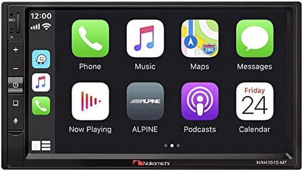 Alt view image 18 of 18 - Nakamichi NAM3510-M7 2-DIN Mechless Bluetooth Multimedia 7" Touchscreen Receiver