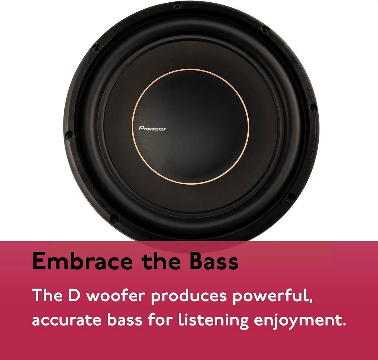 Alt view image 10 of 12 - Pioneer TS-D12D4 12” Dual 4 ohms Voice Coil Subwoofer