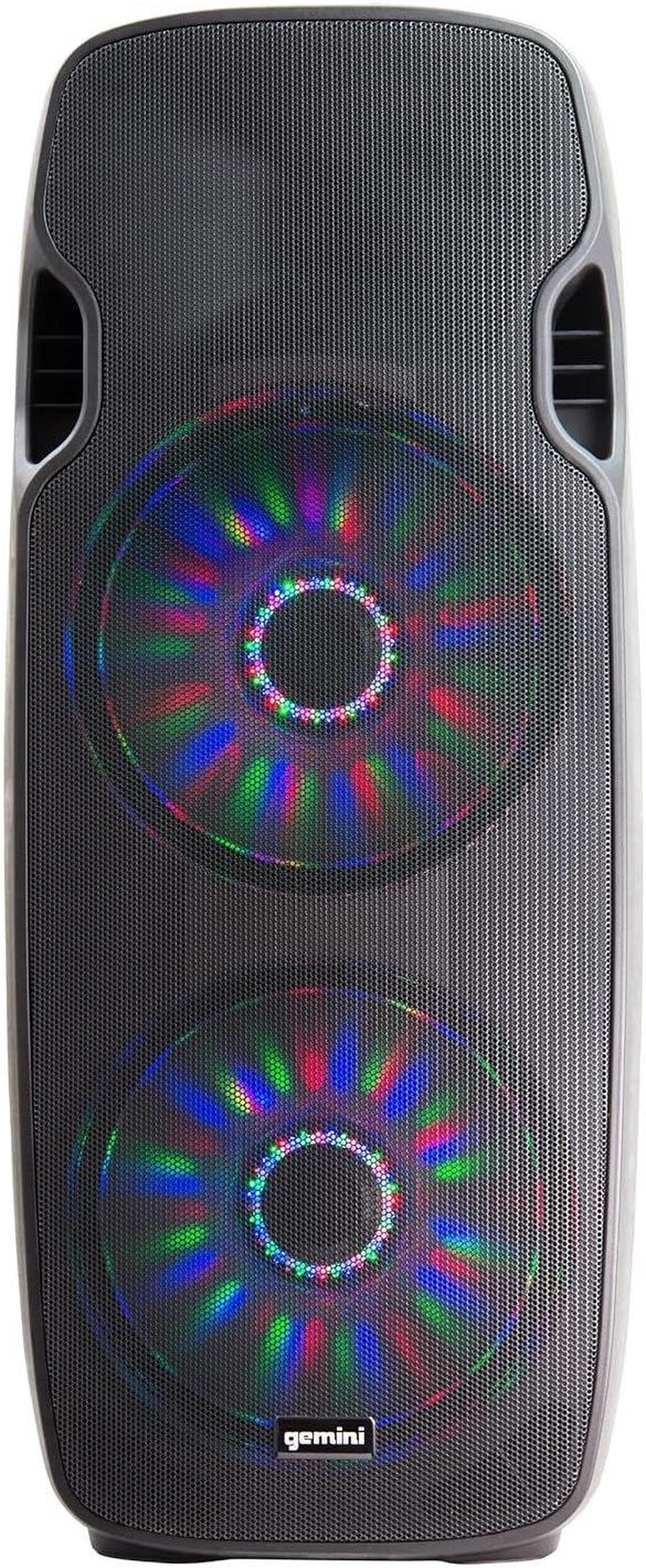 Alt view image 5 of 11 - Gemini AS215BLULT Dual 15" Bluetooth Loudspeaker