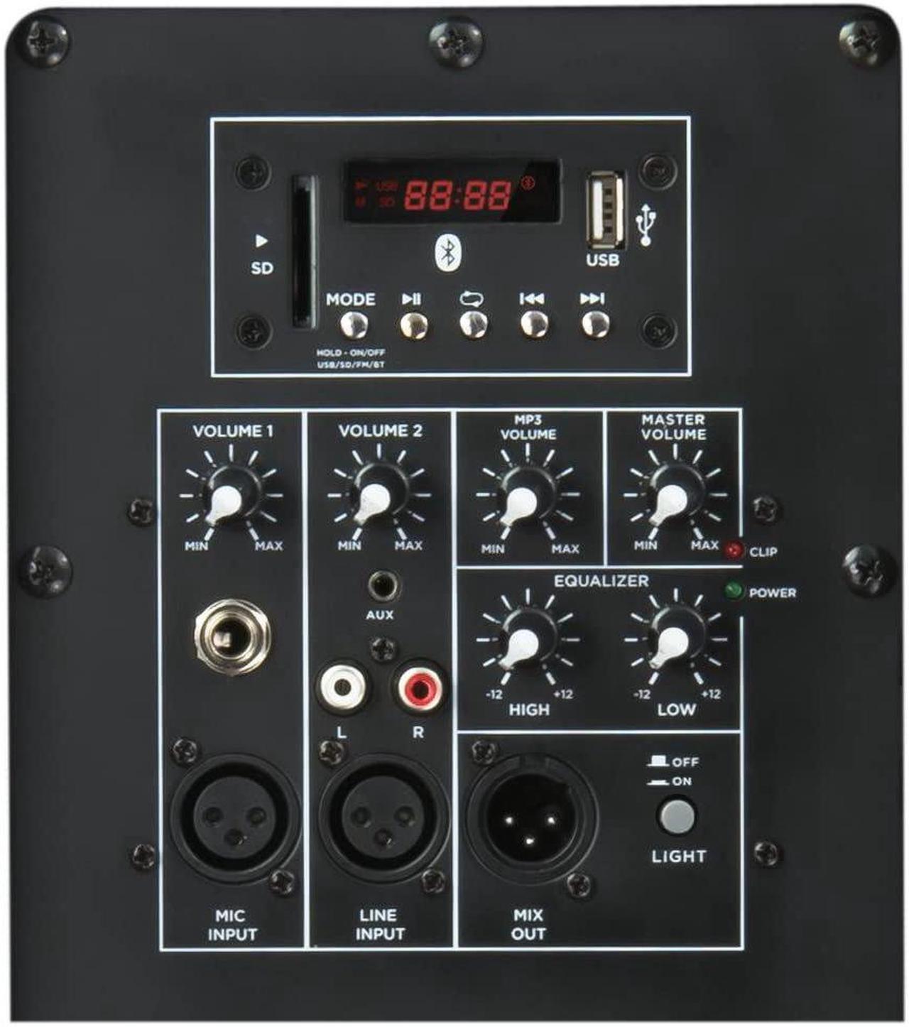 Alt view image 7 of 11 - Gemini AS215BLULT Dual 15" Bluetooth Loudspeaker