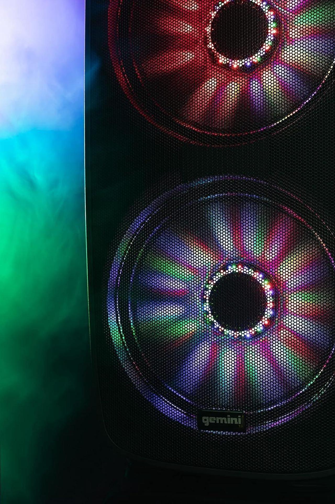 Alt view image 11 of 11 - Gemini AS215BLULT Dual 15" Bluetooth Loudspeaker