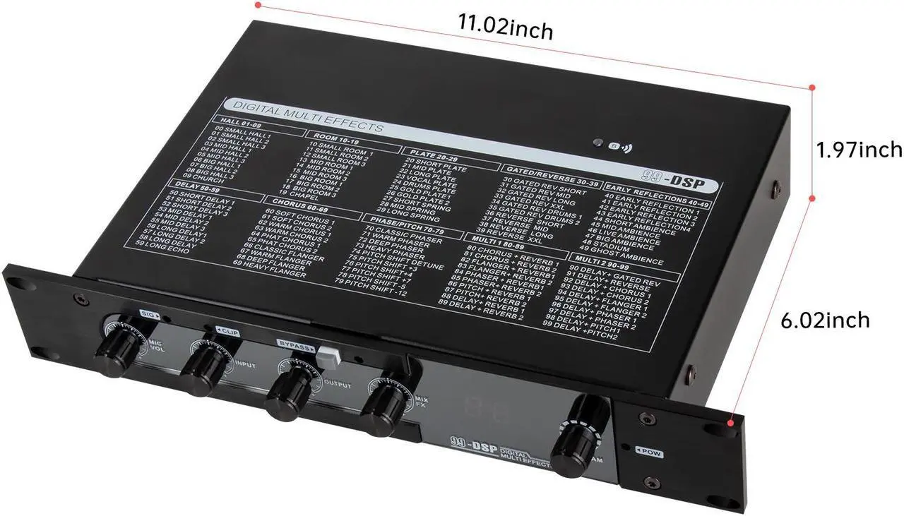 Alt view image 2 of 7 - COKYISS 99 Kinds of DSP Digital Audio Effects, Three-Dimensional Stereo Sound Debugging-Free Beautifying Microphone, Bluetooth Digital Reverb Effect