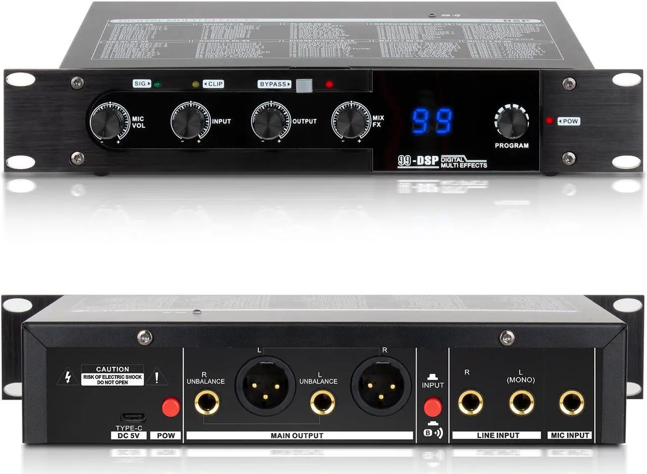 Main image of COKYISS 99 Kinds of DSP Digital Audio Effects, Three-Dimensional Stereo Sound Debugging-Free Beautifying Microphone, Bluetooth Digital Reverb Effect