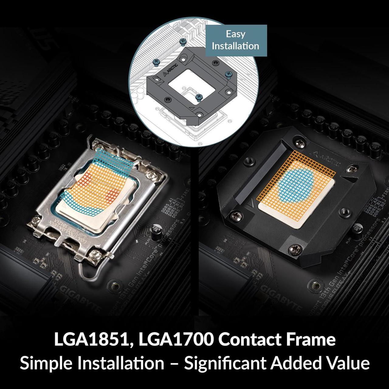 Alt view image 4 of 7 - ARCTIC Liquid Freezer III 280 - Water Cooling PC, All-in-One CPU AIO Water Cooler, efficient PWM-Controlled Pump, Fan: 200-1700 RPM, LGA1851 and LGA1700 Contact Frame - Black