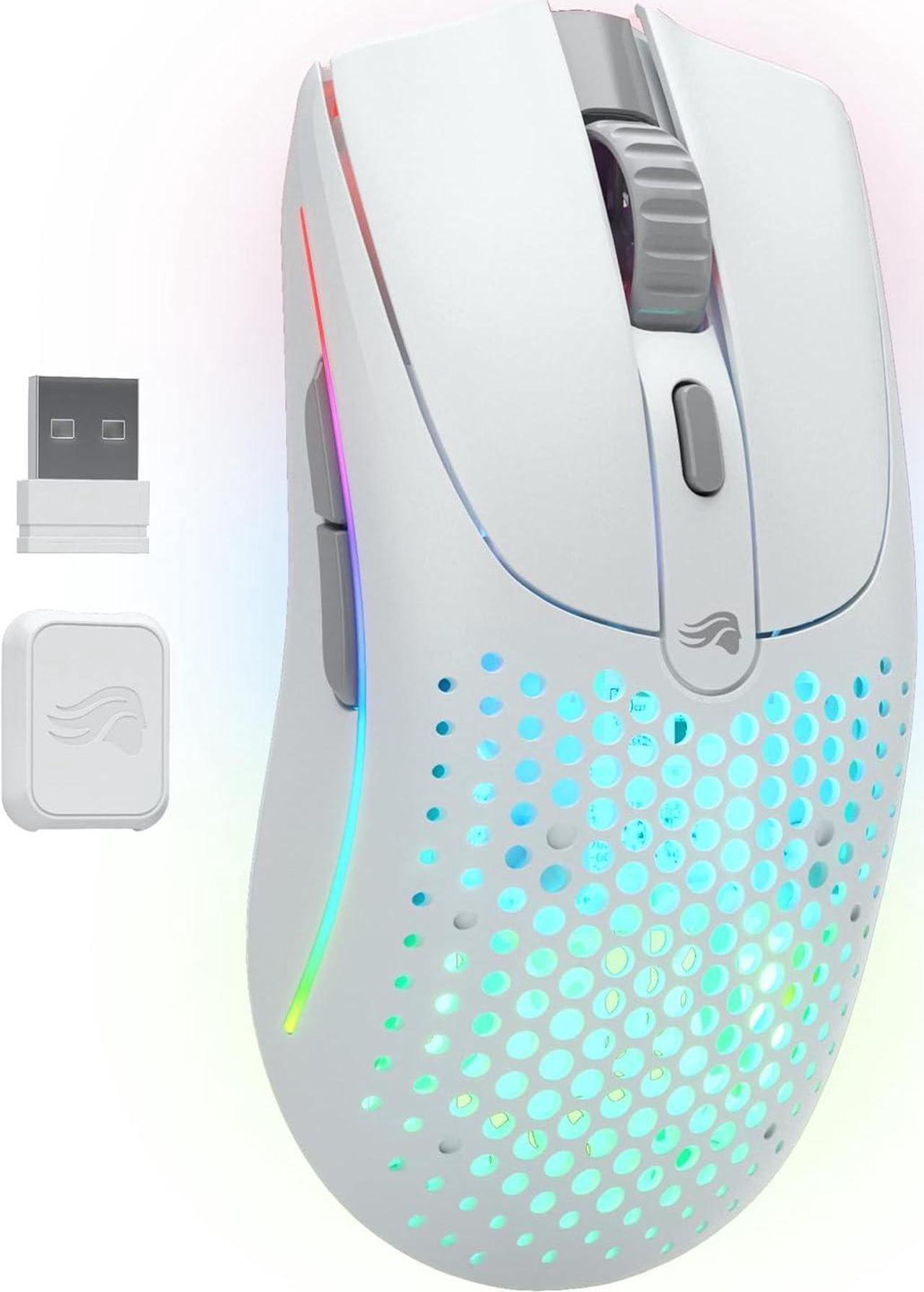 Main image of Glorious Gaming Model O 2 Wireless Gaming Mouse - Hybrid 2.4GHz & Bluetooth Wireless, 68g Superlight, Long Battery Life, 26k BAMF 2.0 Sensor, RGB, Ambidextrous, 6 Buttons, PTFE Feet - White