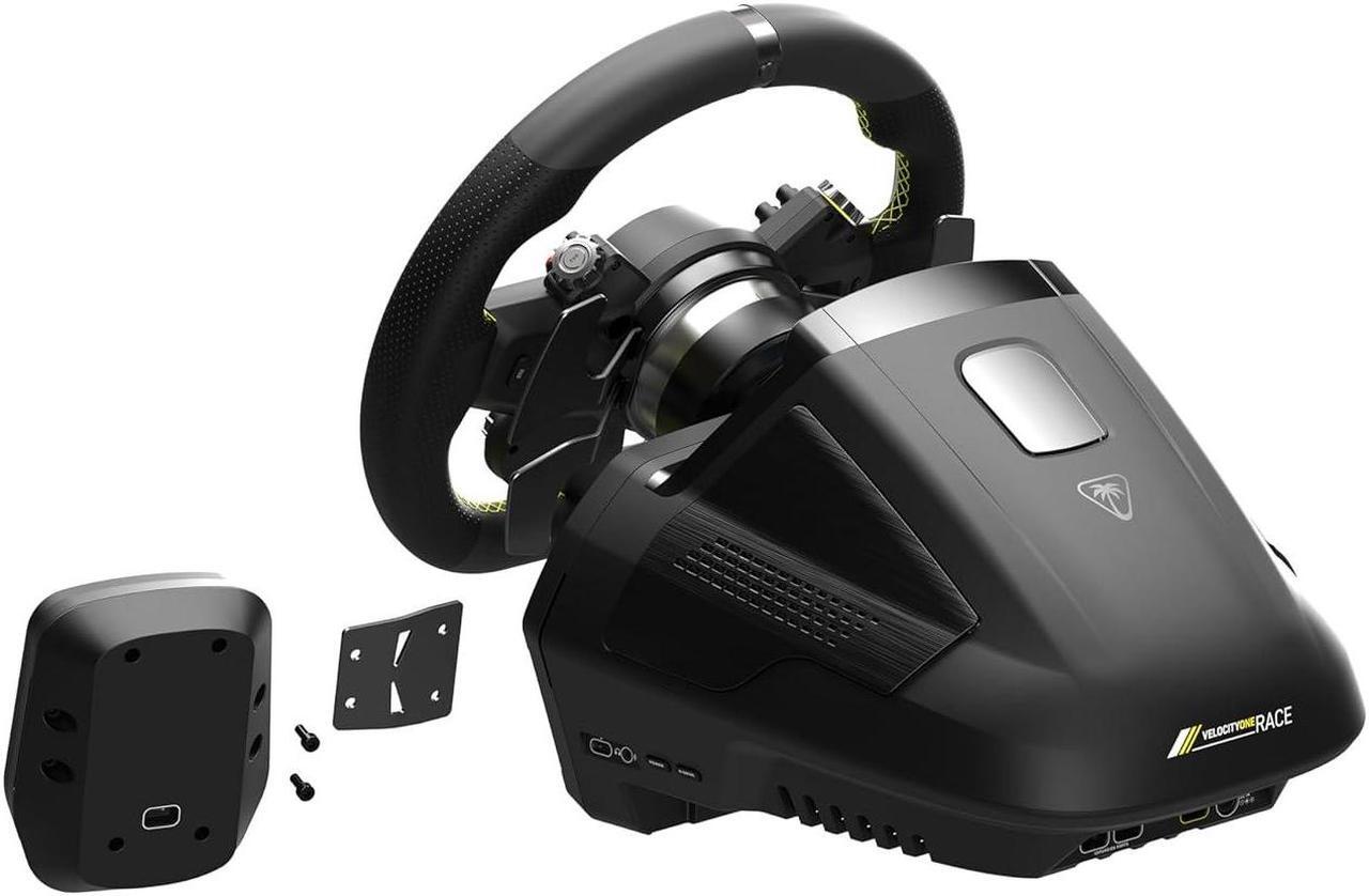 Alt view image 5 of 14 - Turtle Beach VelocityOne Race Wheel & Pedal System Licensed for Xbox Series X|S, Xbox One, Windows PCs  7.2Nm Direct Drive Force Feedback, 3 Pedals & Magnetic Paddle Shifters, Hall Effect Sensors