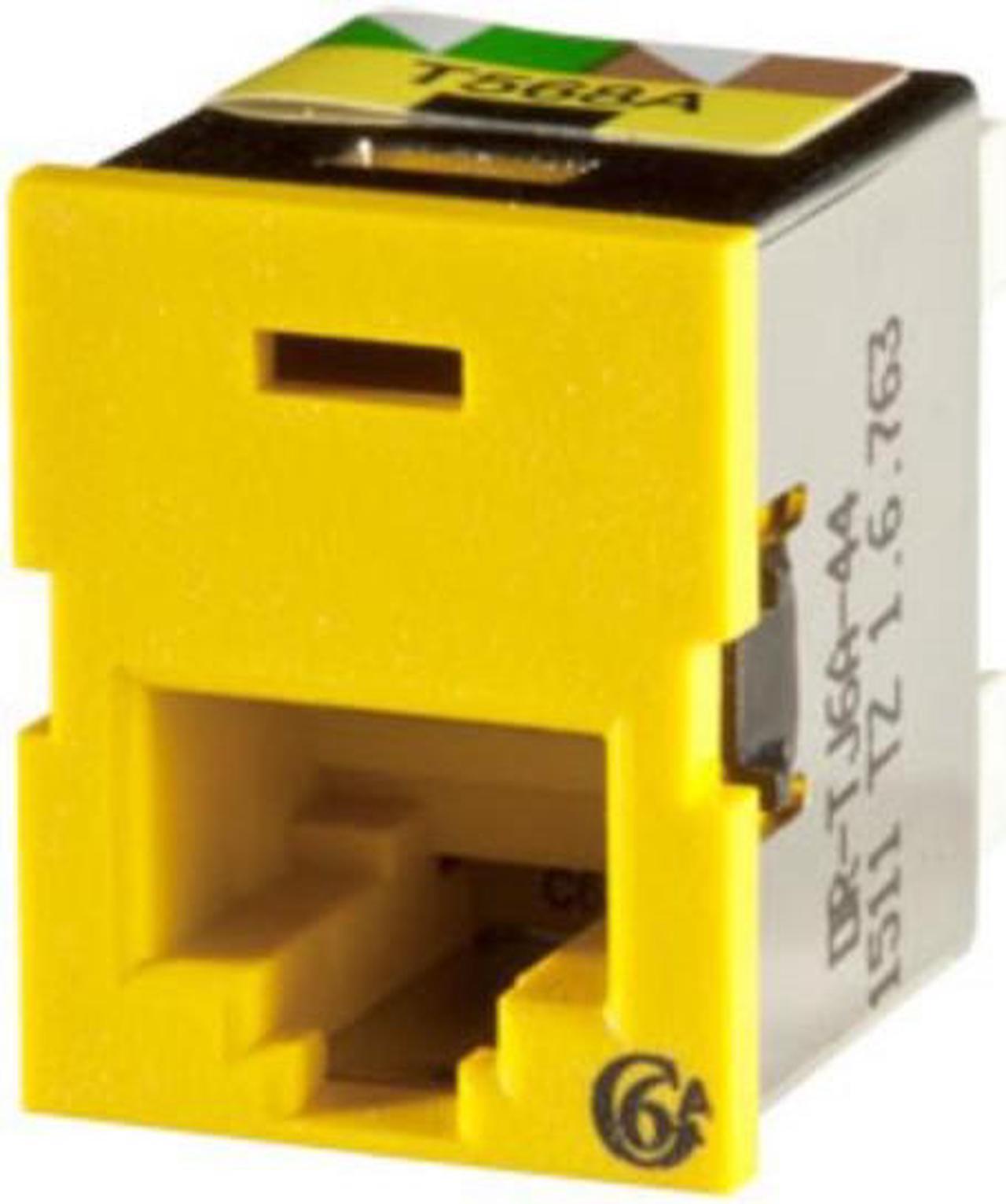Main image of Ortronics OR-TJ6A-44 Clarity TracJack Cat6a Jack, Dark Yellow