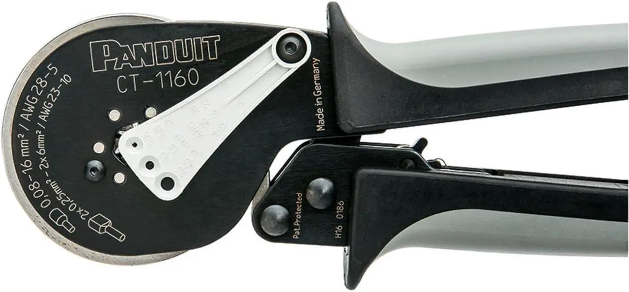 Main image of Panduit CT-1160 Controlled Cycle Ferrule Crimp Tool with Hexagon Profile