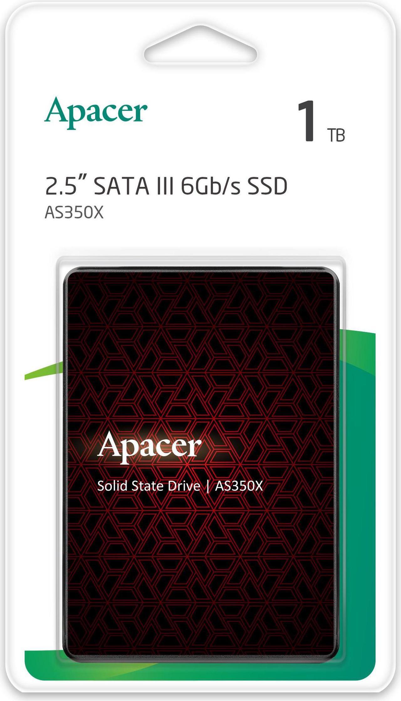 Alt view image 3 of 4 - Apacer AS350X SSD 2.5" 7mm SATAIII, 1TB , Standard (Single)