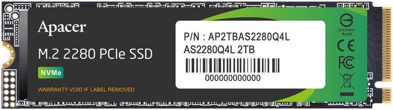 Main image of Apacer M.2 PCIe SSD Gen4 x4 2TB, Standard (Single) - 3D NAND
