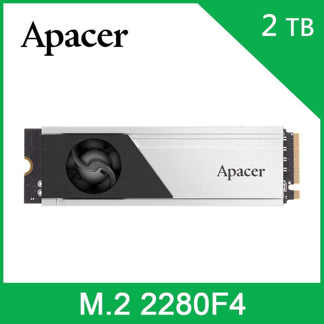 Alt view image 5 of 5 - Apacer Gen5 x4 M.2 PCIe 2TB w/ Heatsink, Standard(Single) - Up to 12,000MB/sec