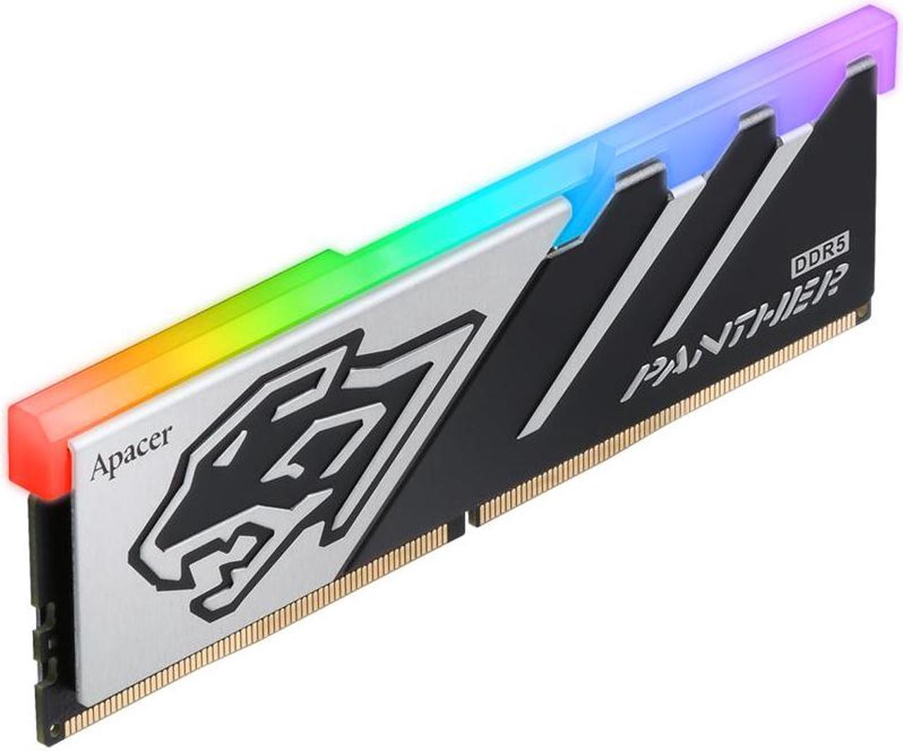 Alt view image 3 of 4 - Apacer Panther DDR5 RGB 32GB (2x16GB) 288-Pin PC RAM DDR5 5600 Desktop Memory Module