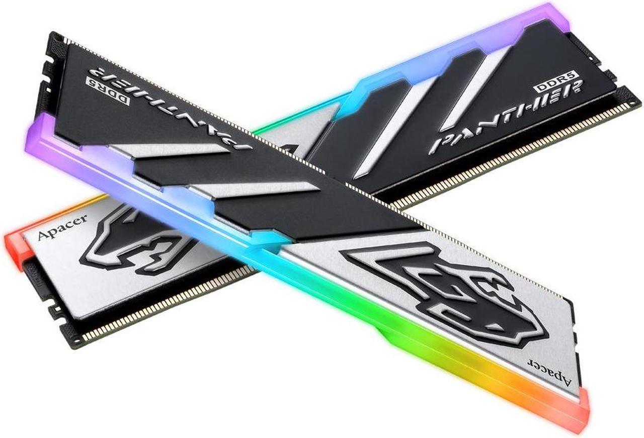 Alt view image 2 of 4 - Apacer Panther DDR5 RGB 32GB (2x16GB) 288-Pin PC RAM DDR5 5600 Desktop Memory Module