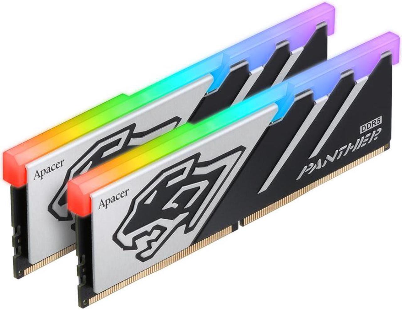 Main image of Apacer Panther DDR5 RGB 32GB (2x16GB) 288-Pin PC RAM DDR5 5600 Desktop Memory Module