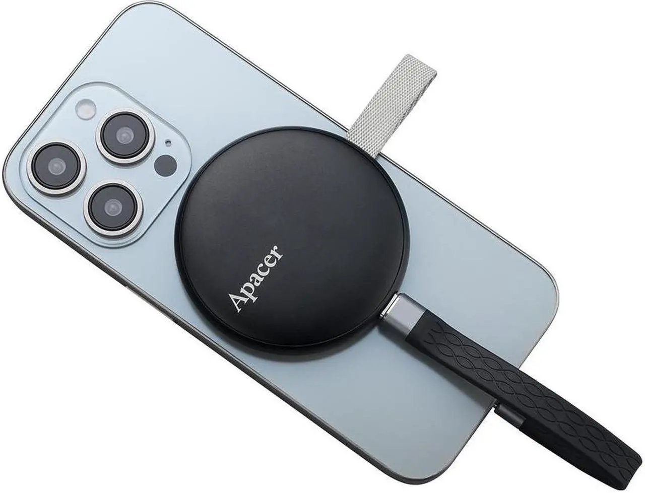 Alt view image 5 of 7 - Apacer Portable 1TB External Type-C USB 3.2 Gen 2 SSD/Storage. Magsafe compatible and up to 10Gbps for iPhone 15 and newer, PC, laptops, gaming, students, and professionals.