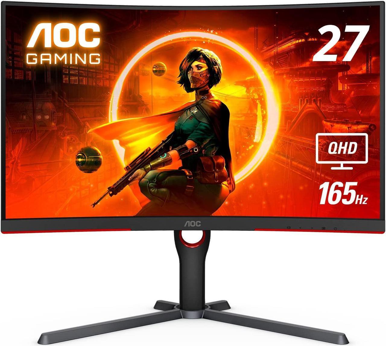 AOC CQ27G3S Gaming Computer Monitor, Black