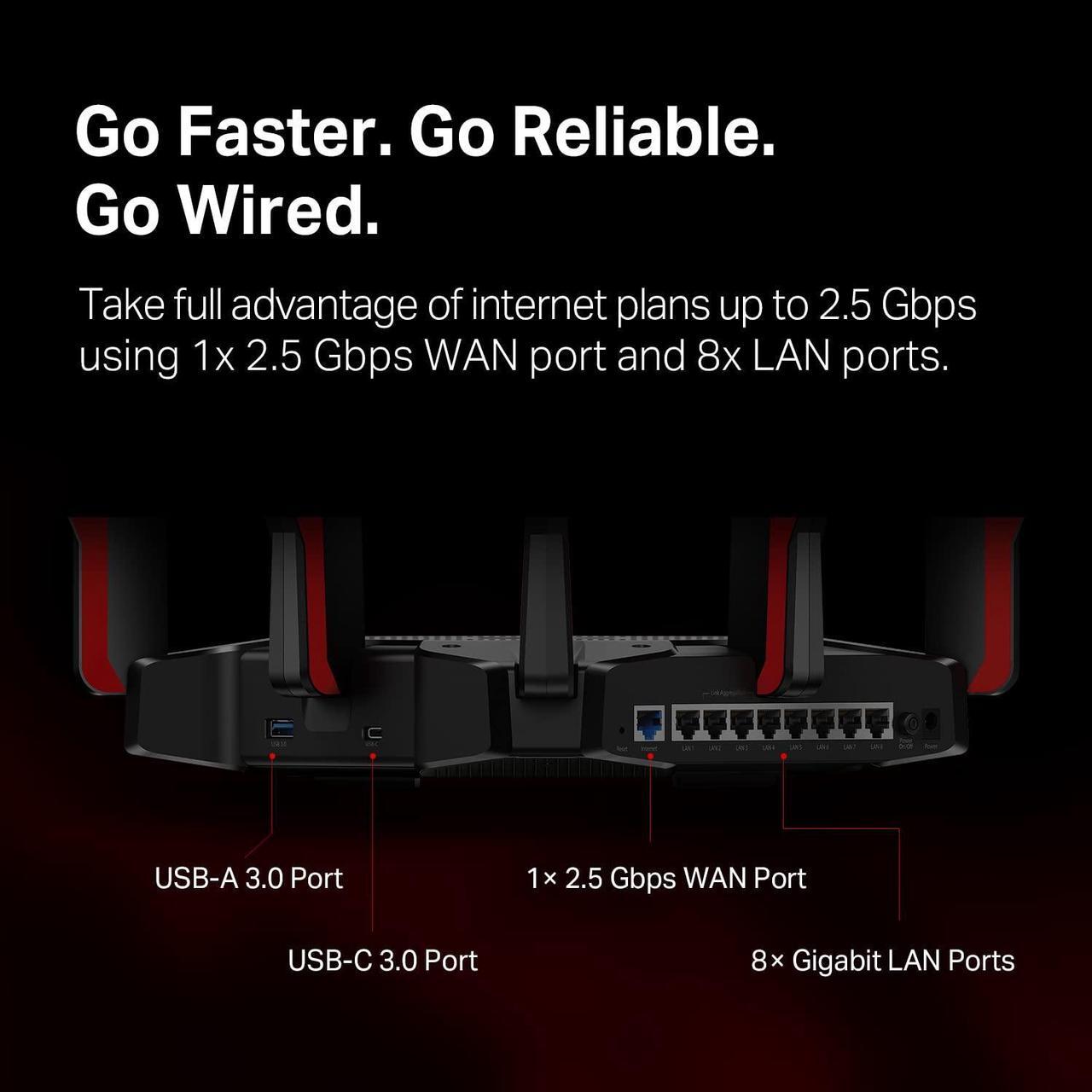 Alt view image 17 of 19 - tp-link archer ax11000 tri-band wi-fi 6 router