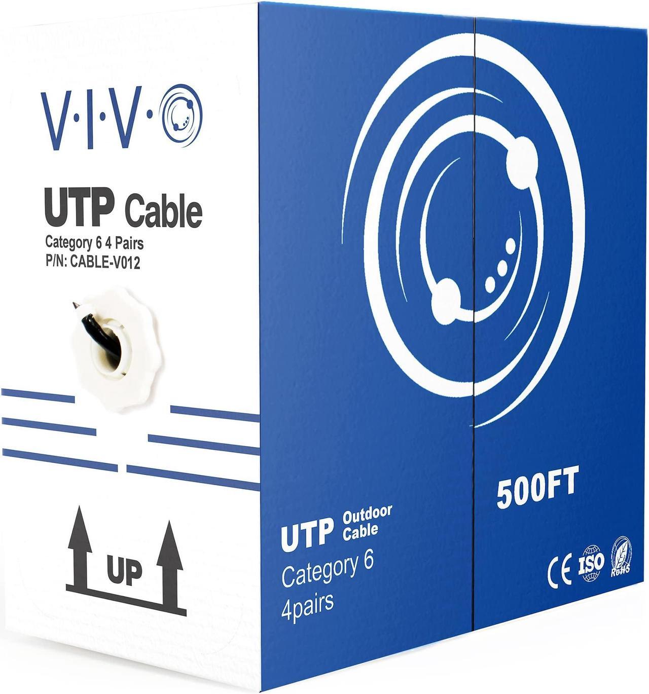 Alt view image 8 of 12 - VIVO 500ft Cat6 LAN Network Ethernet Cable Wire Cat-6 Waterproof Outdoor Burial