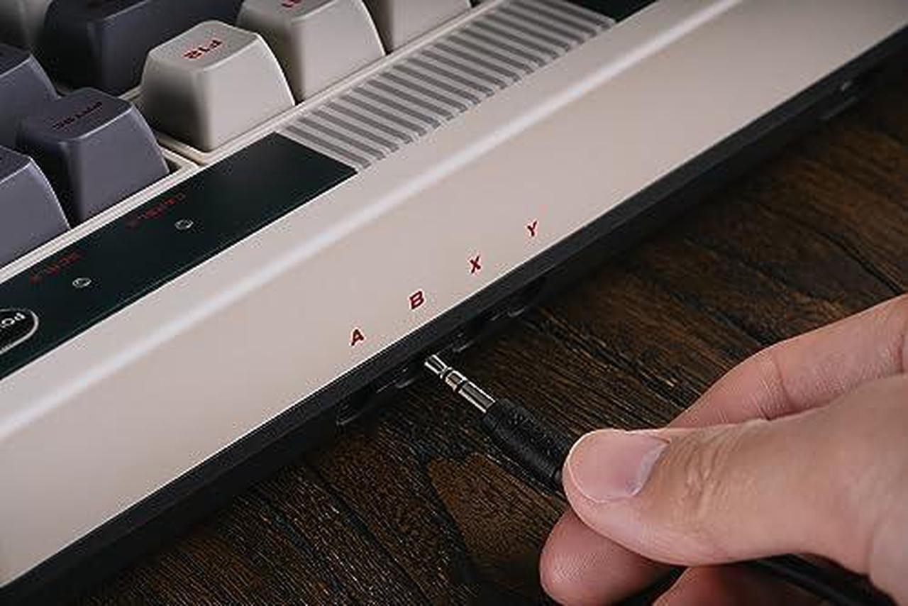 Alt view image 5 of 9 - 8bitdo retro mechanical keyboard, bluetooth/2.4g/usb-c hot swappable gaming keyboard with 87 keys, dual super programmable buttons for windows and android - n edition