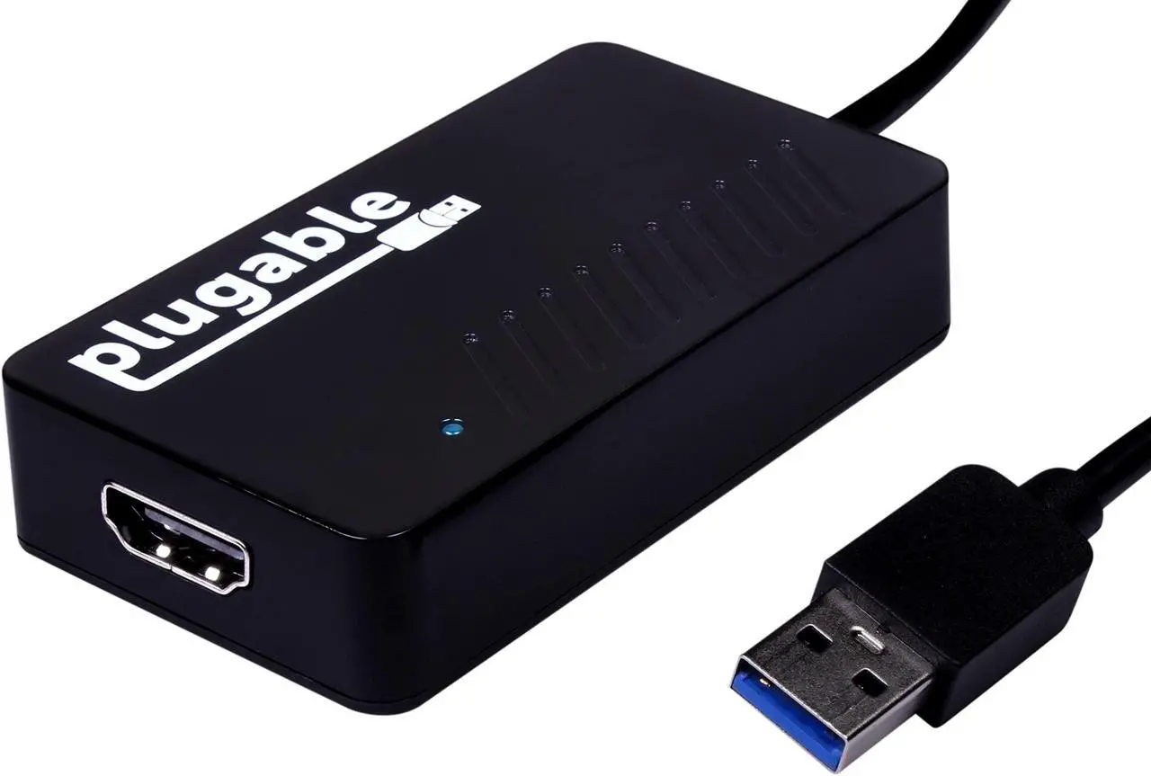 Alt view image 7 of 12 - Plugable USB 3.0 to HDMI Video Graphics Adapter with Audio for Multiple Monitors up to 2560x1440 Supports Windows 11, 10, 8.1, 7, XP, and Mac