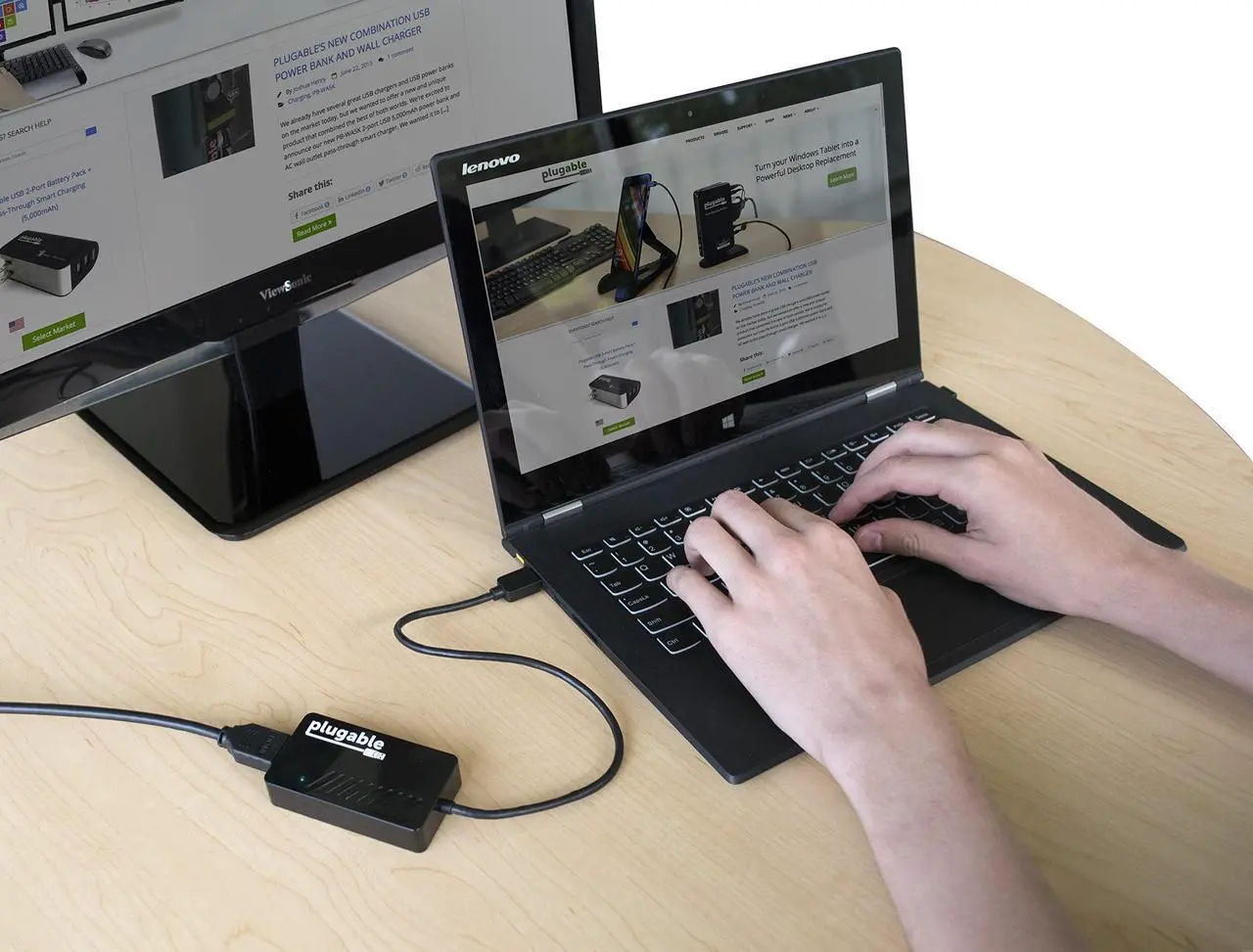 Alt view image 11 of 12 - Plugable USB 3.0 to HDMI Video Graphics Adapter with Audio for Multiple Monitors up to 2560x1440 Supports Windows 11, 10, 8.1, 7, XP, and Mac