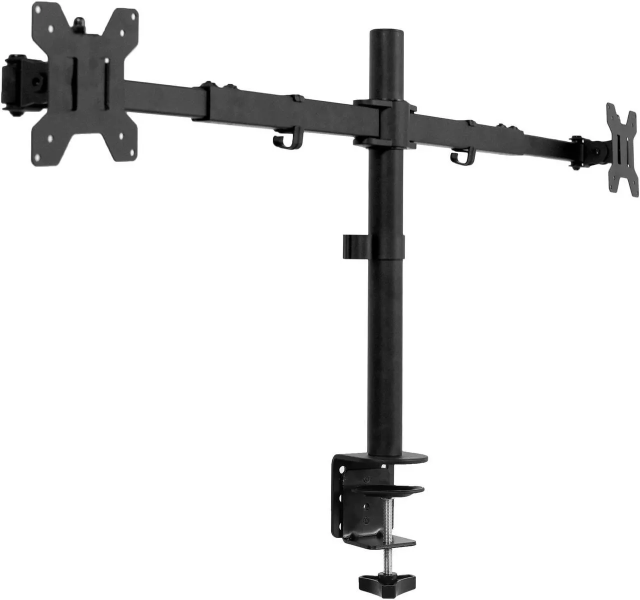 Alt view image 8 of 15 - VIVO Telescoping Dual Ultrawide 27" to 38" Monitor Heavy Duty Desk Mount Stand