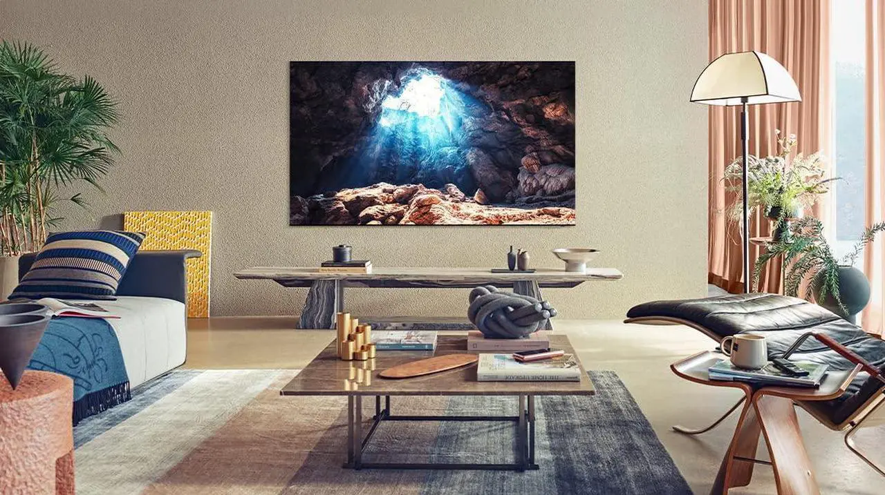 Alt view image 5 of 13 - samsung slim fit tv wall mount, compatible w/ 43- 85 q series, crystal uhd series televisions, easy installation, blends w/ any interior, minimalist look, wmn-b50eb/za, 2022, black